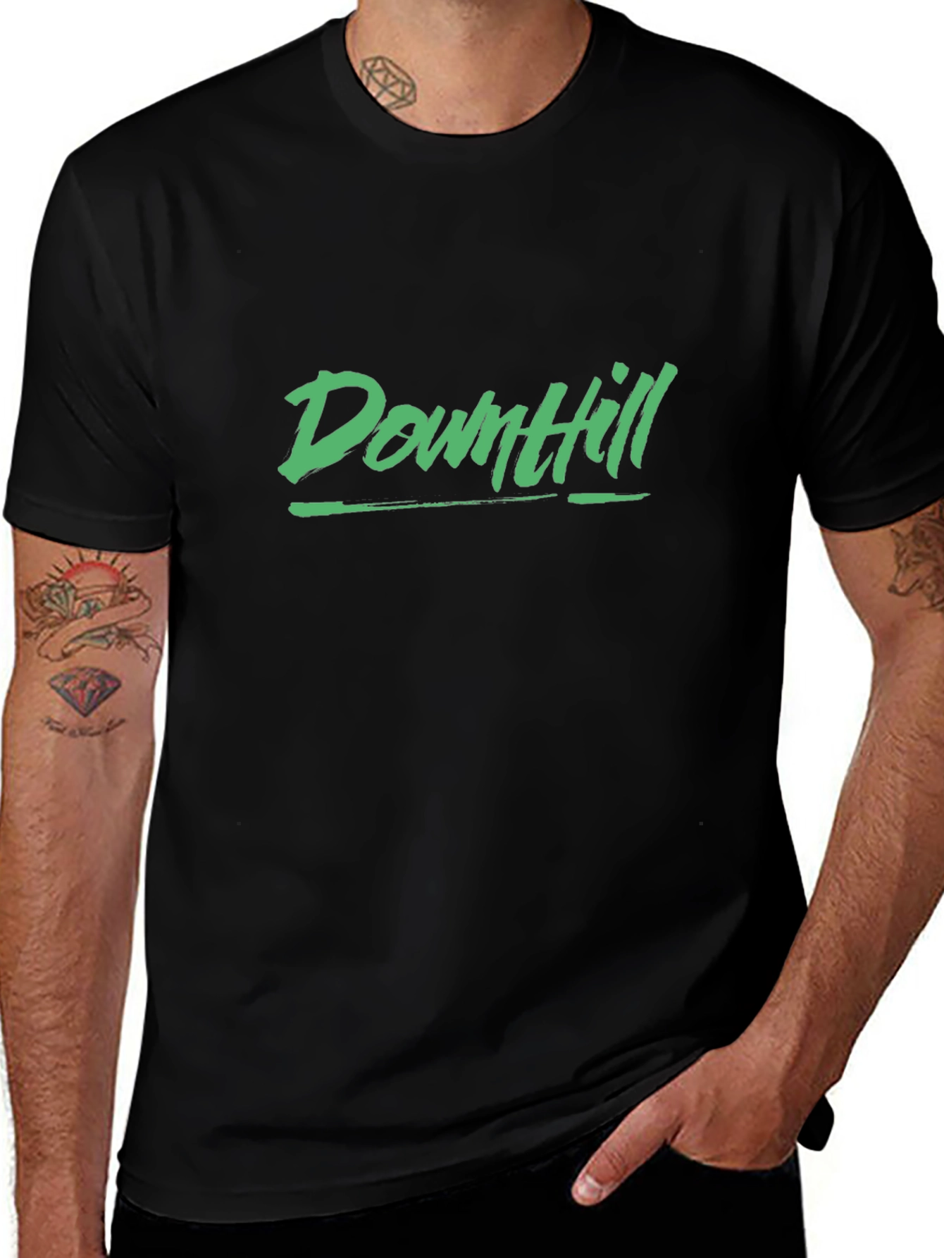 Downhill Graphic T-Shirt - Cool Casual Tee
