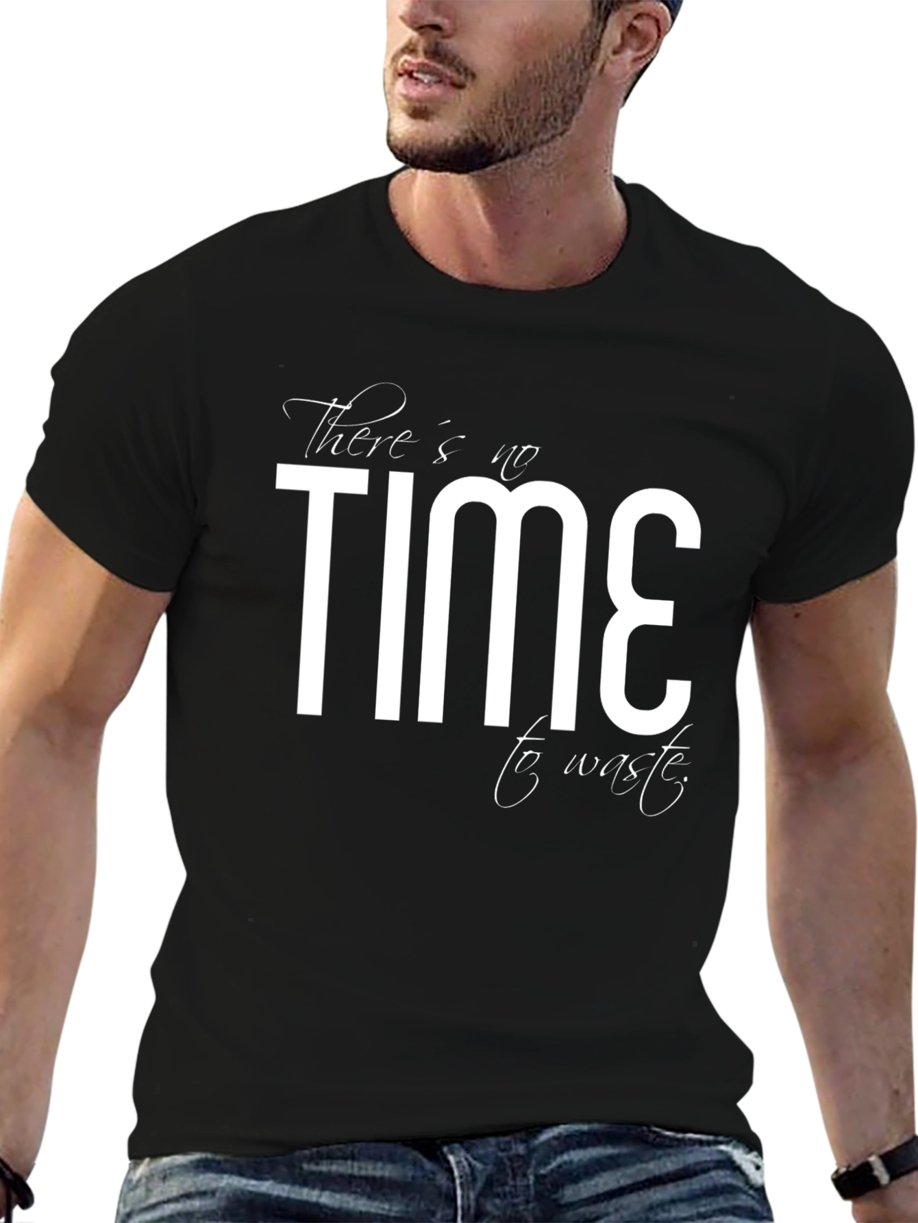 Time to Waste Graphic Print Tee