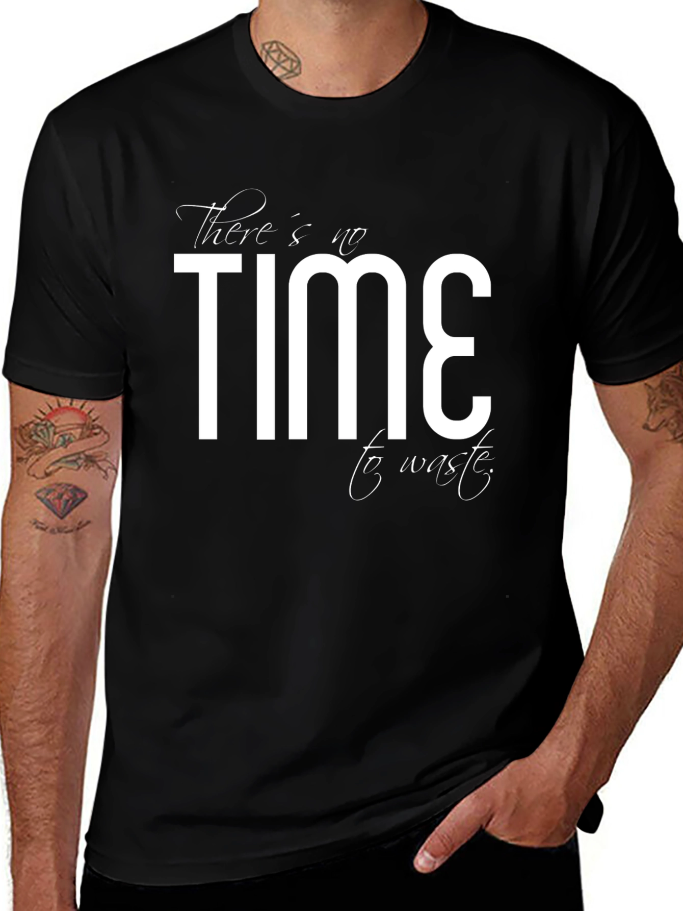 Time to Waste Graphic Print Tee