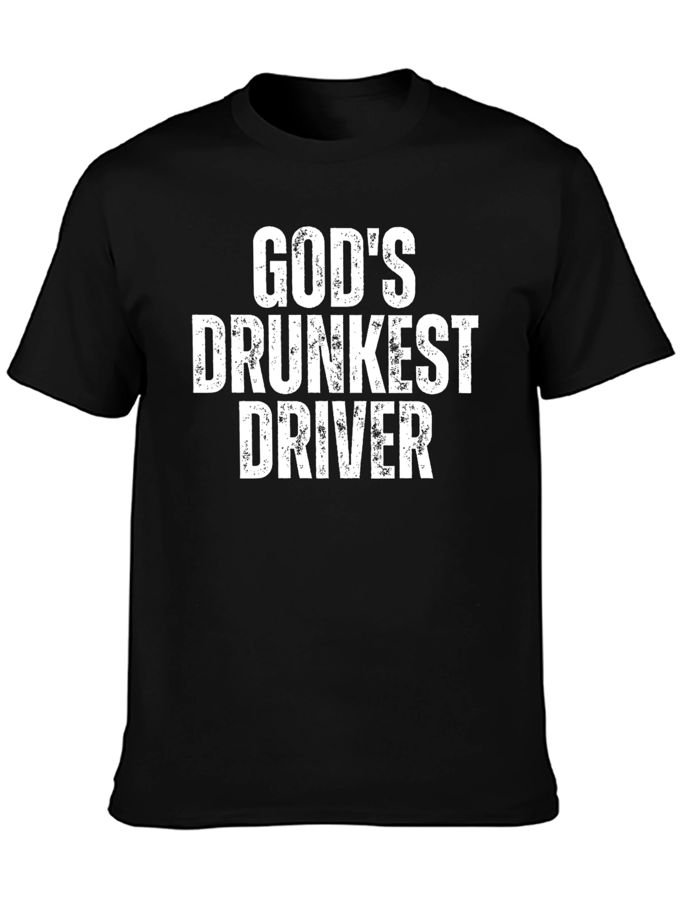 Gods Drunkest Driver Graphic T-Shirt - Black