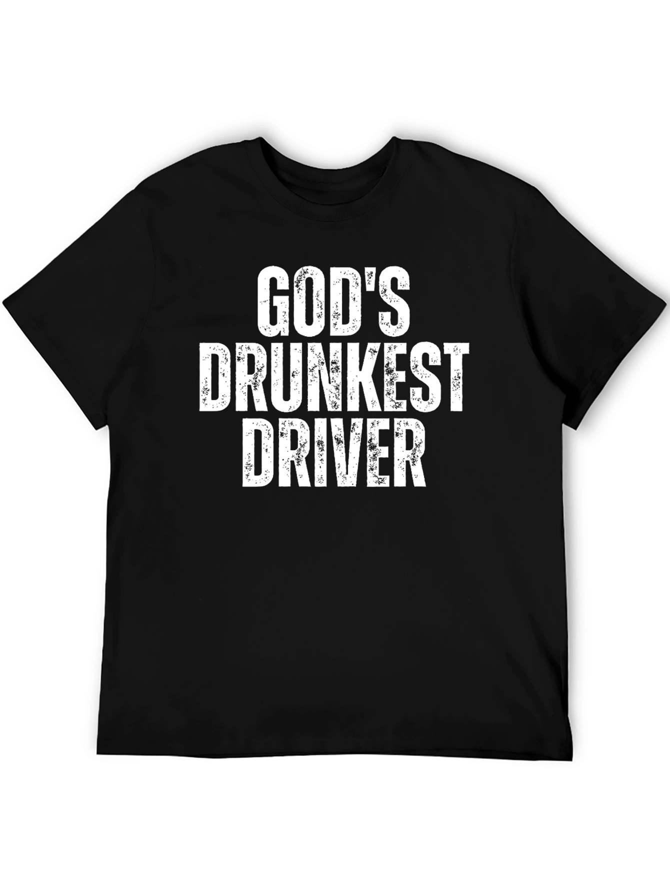 Gods Drunkest Driver Graphic T-Shirt - Black
