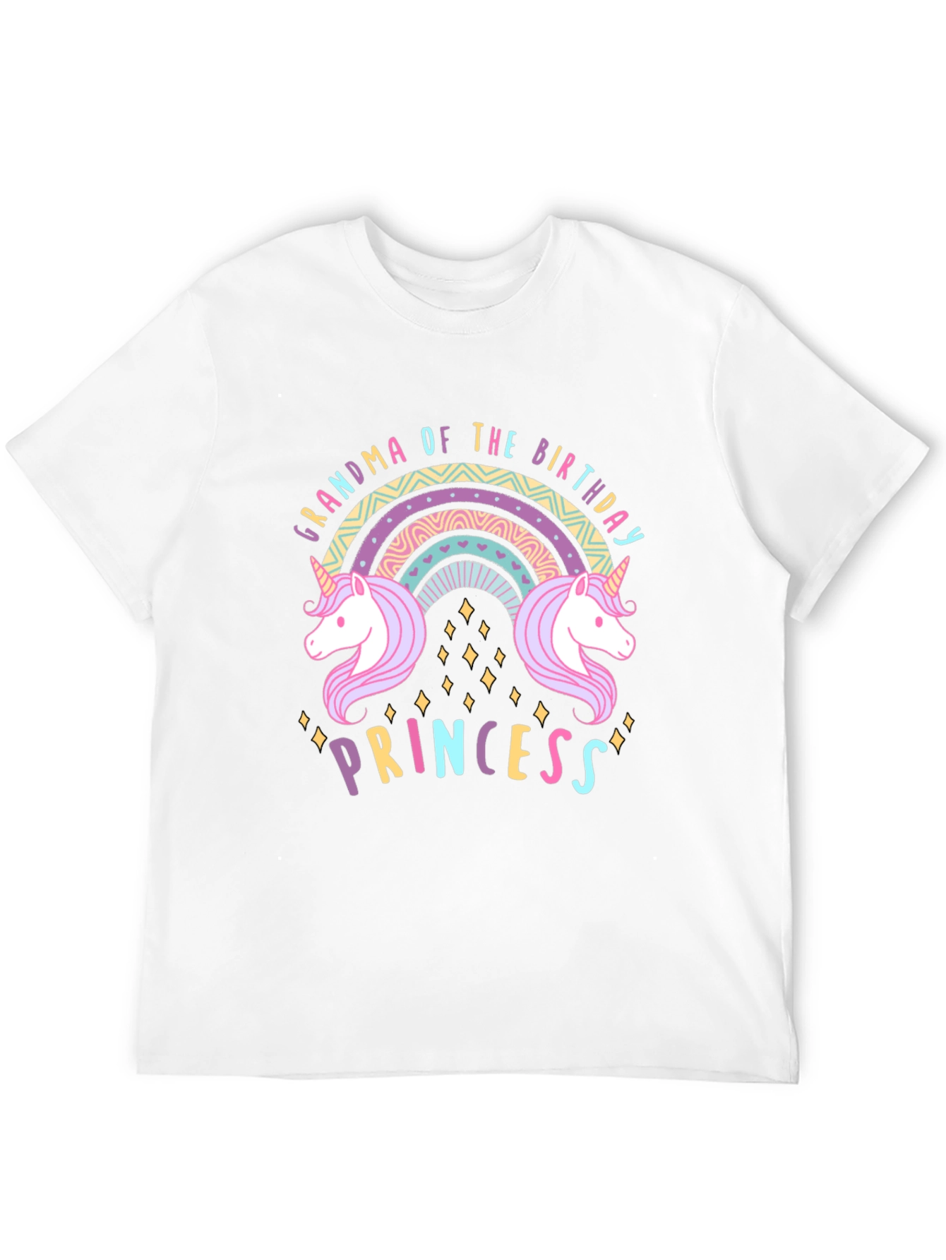 Grandma Birthday Princess Unicorn T-Shirt