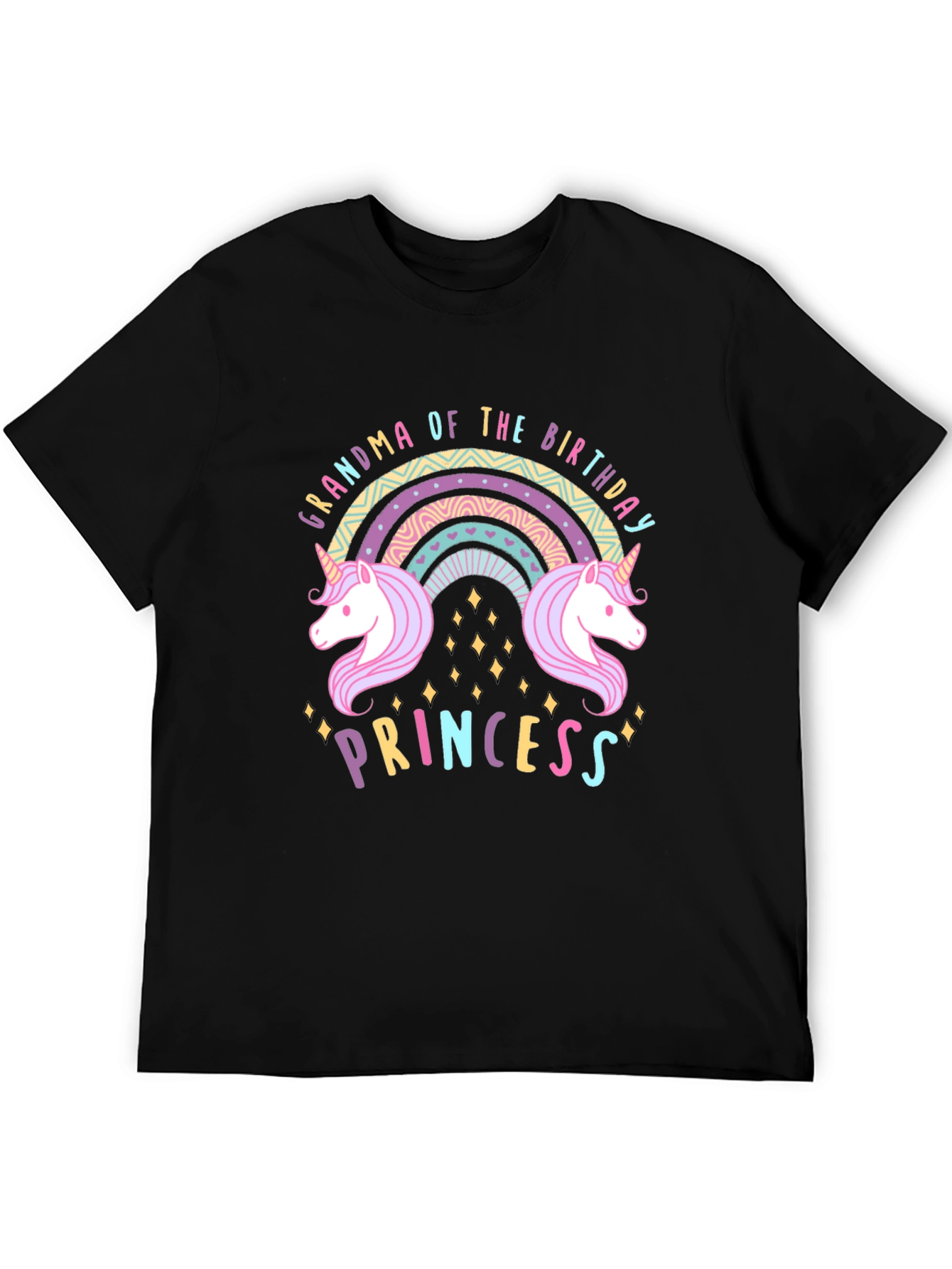 Grandma Birthday Princess Unicorn T-Shirt