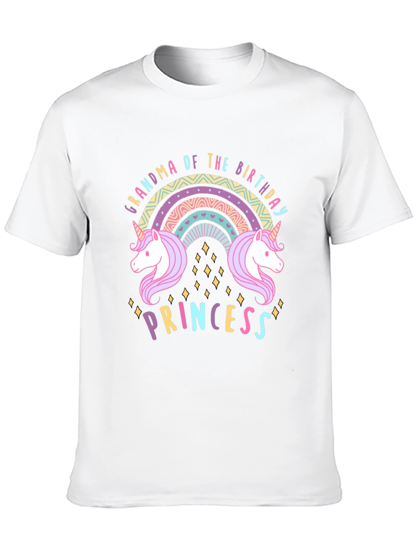 Grandma Birthday Princess Unicorn T-Shirt