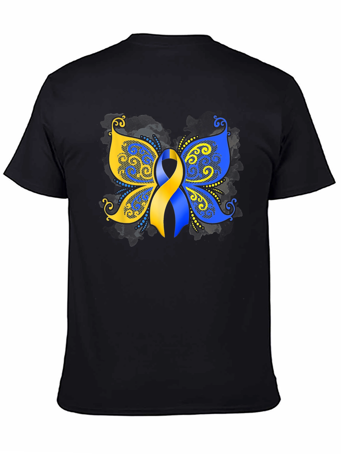 Down Syndrome Awareness Butterfly Ribbon T-Shirt