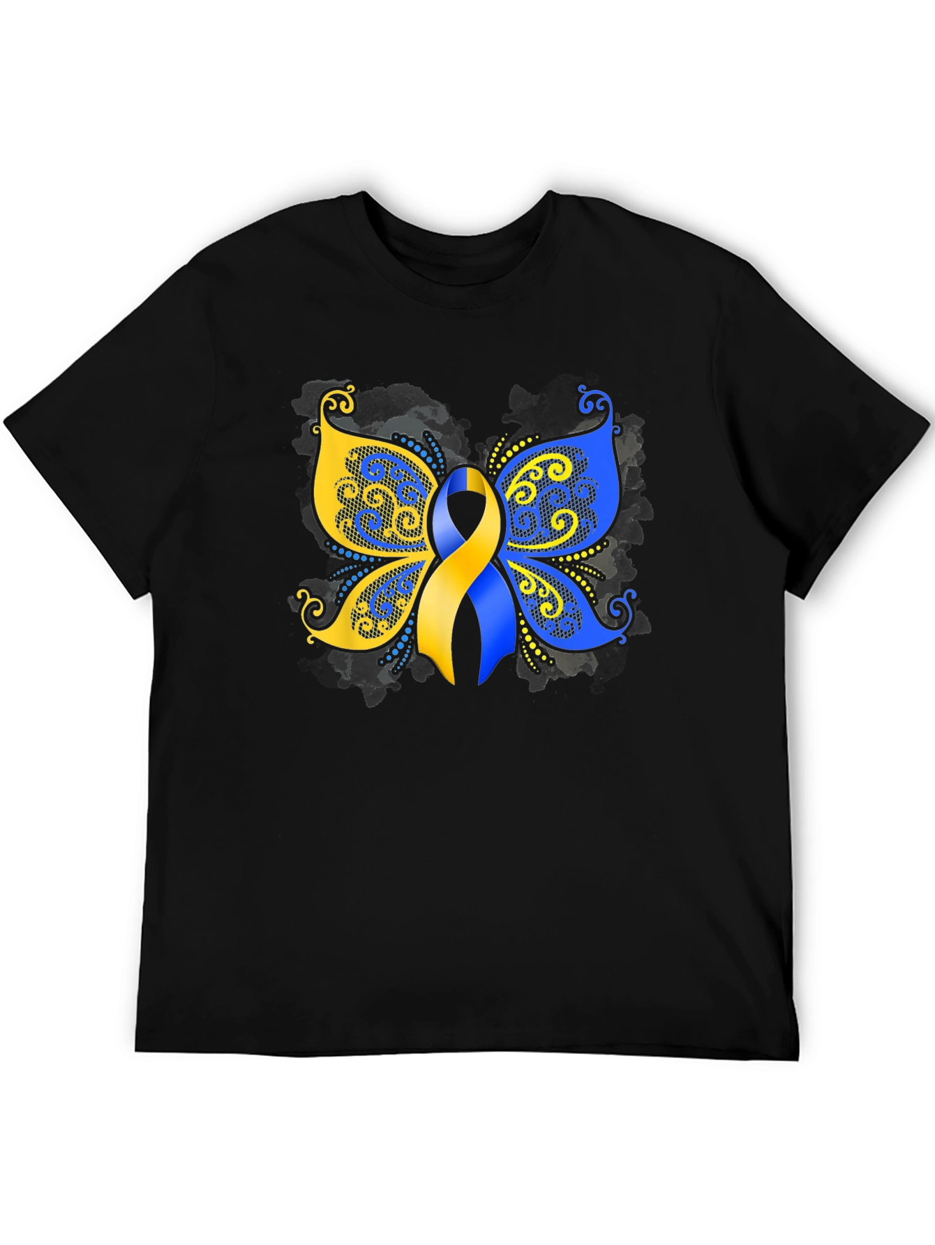 Down Syndrome Awareness Butterfly Ribbon T-Shirt
