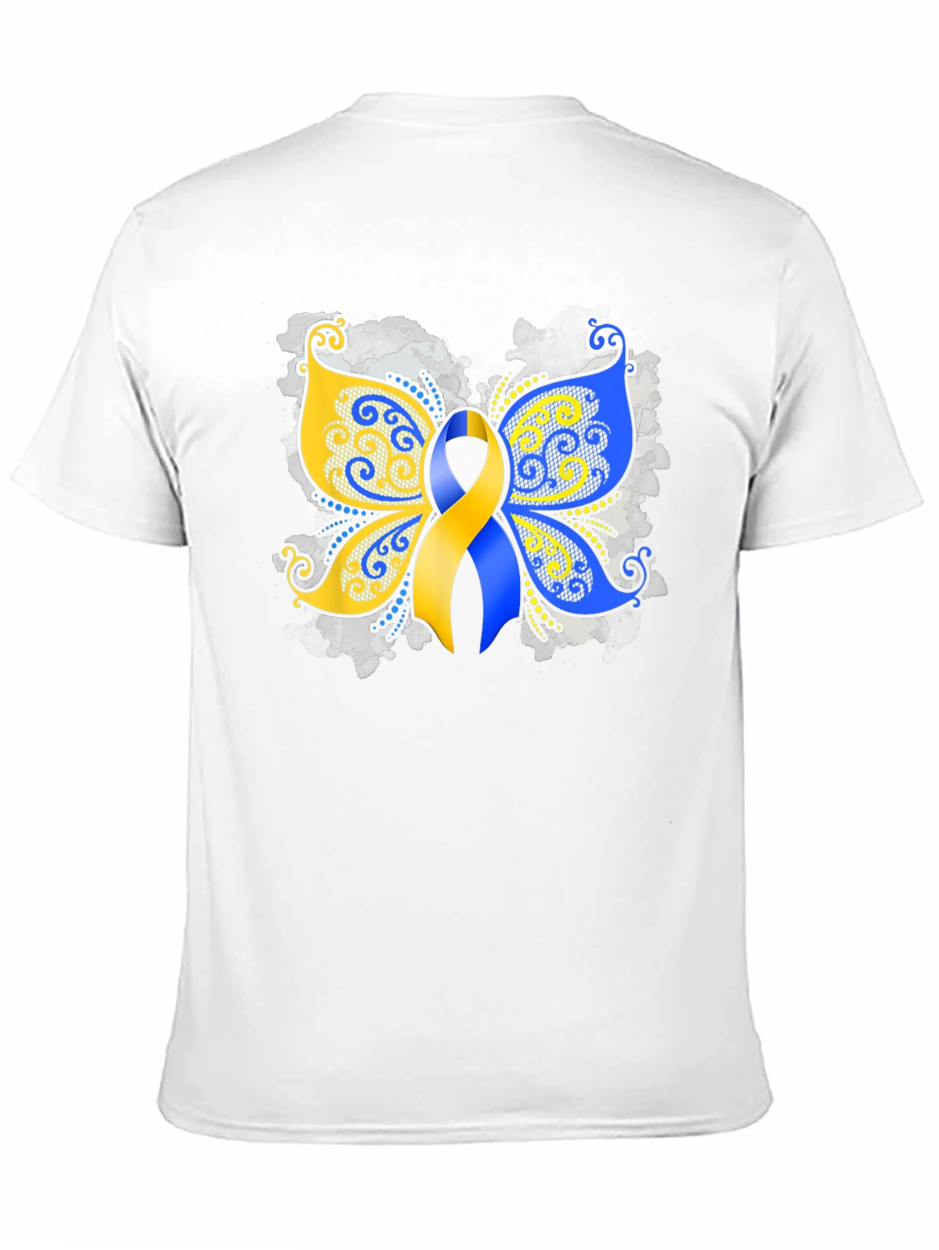 Down Syndrome Awareness Butterfly Ribbon T-Shirt