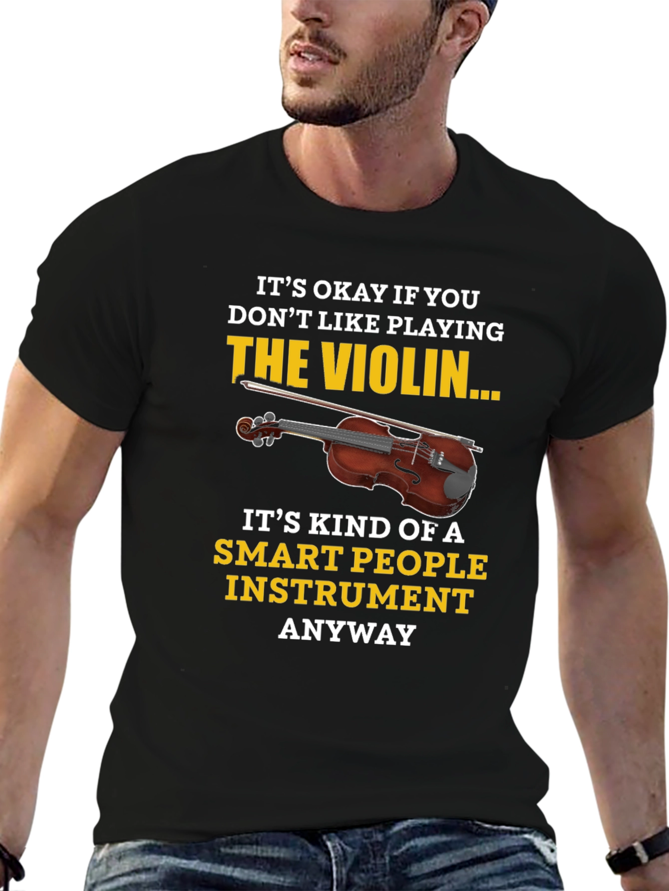 Funny Violin T-Shirt - Smart People Instrument Tee