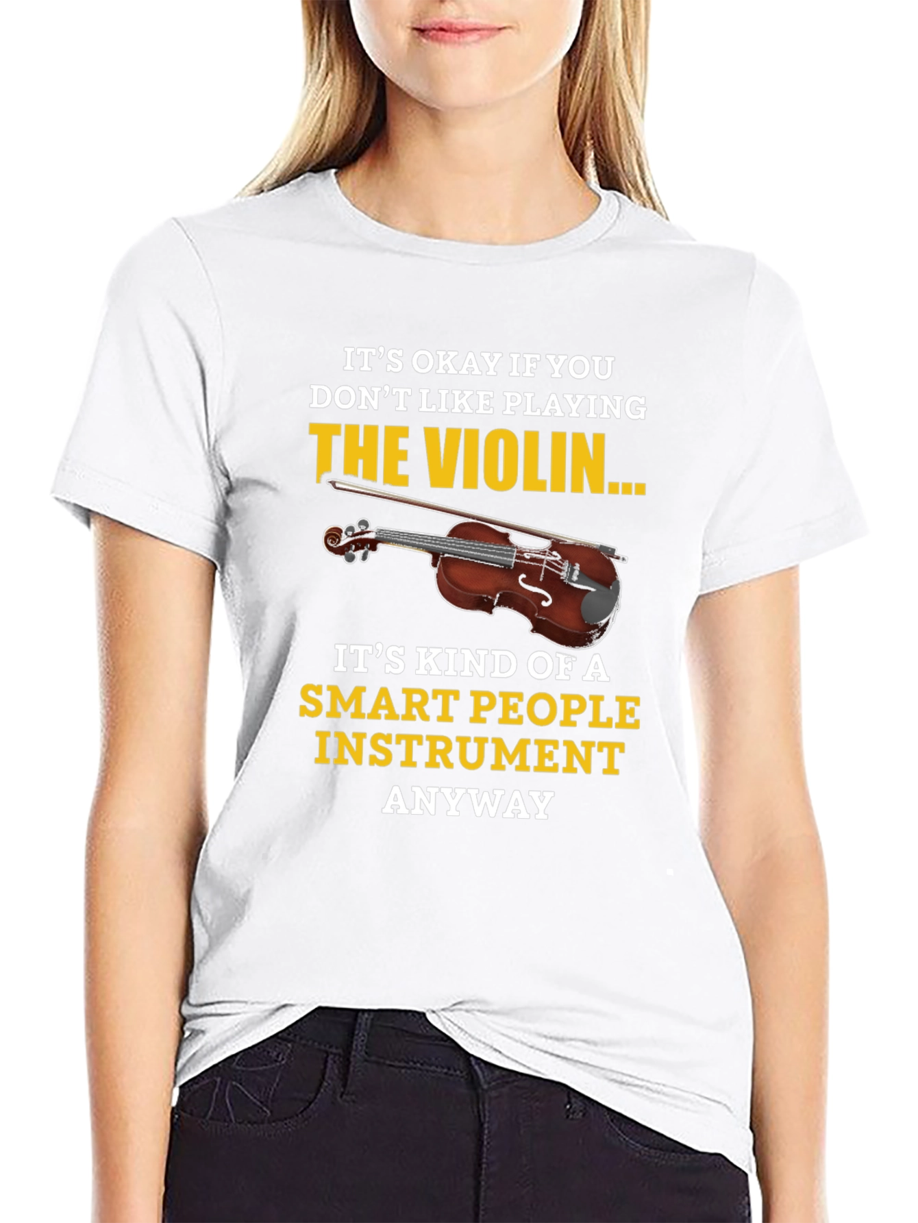 Funny Violin T-Shirt - Smart People Instrument Tee