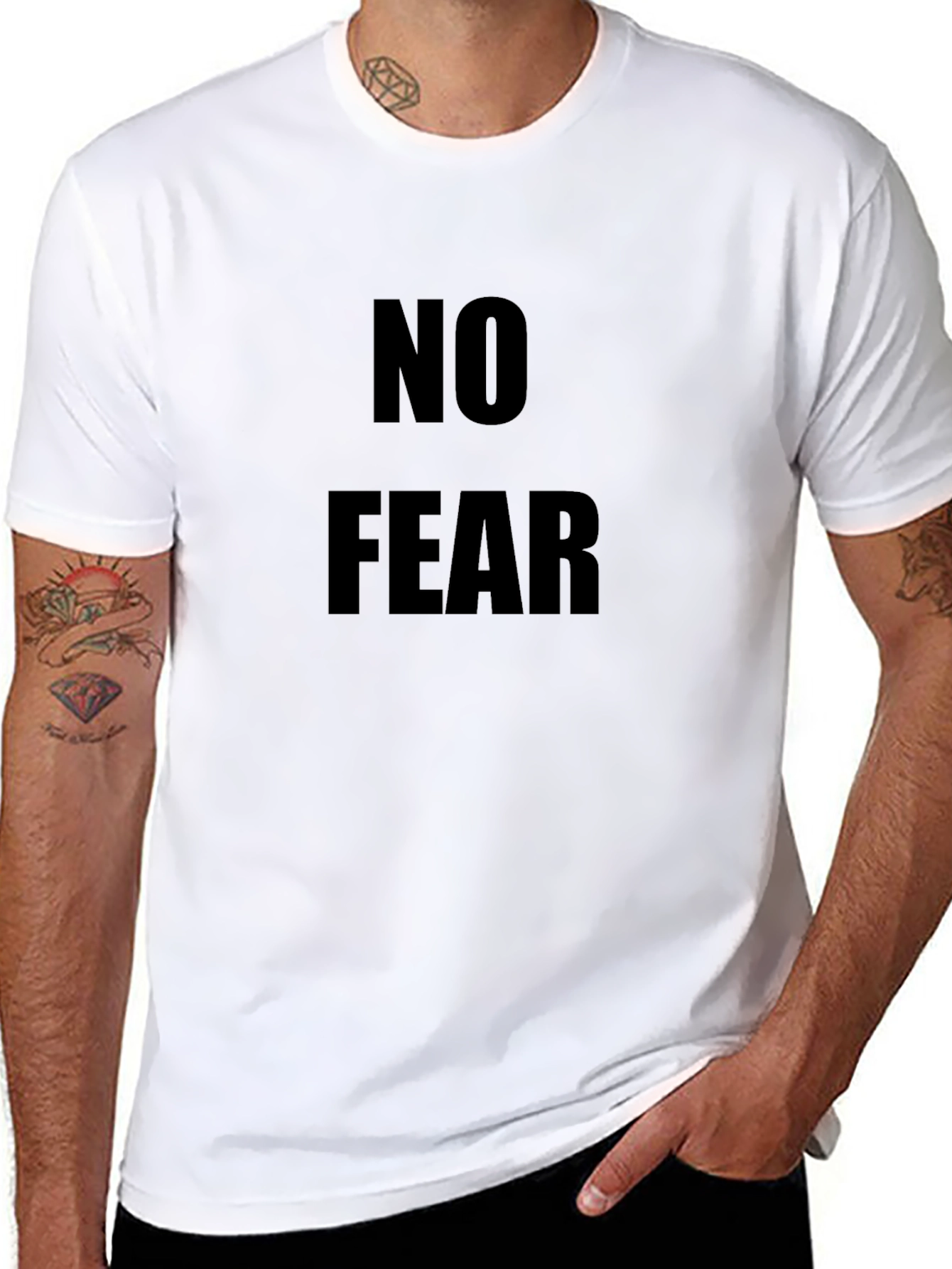 No Fear Black Graphic T-Shirt