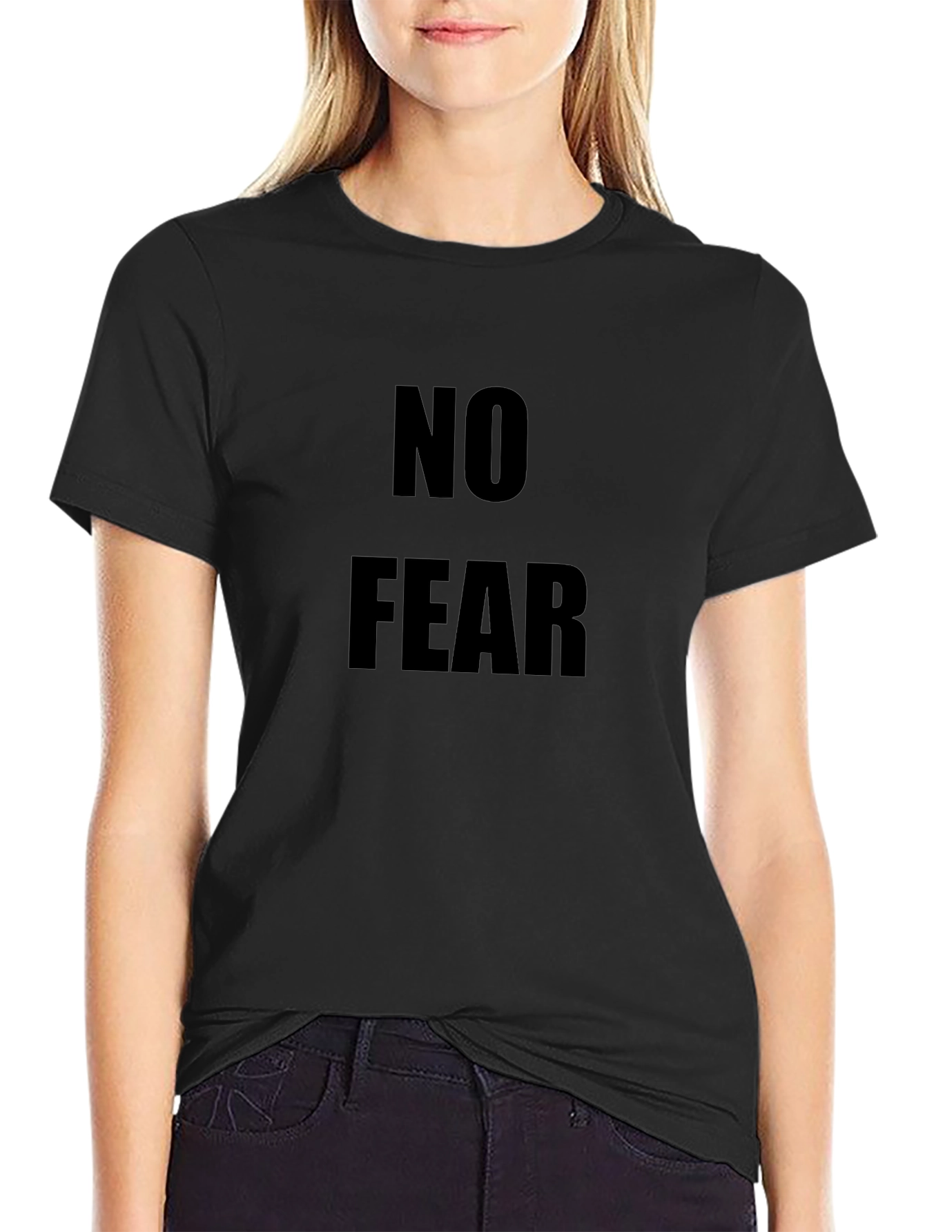 No Fear Black Graphic T-Shirt