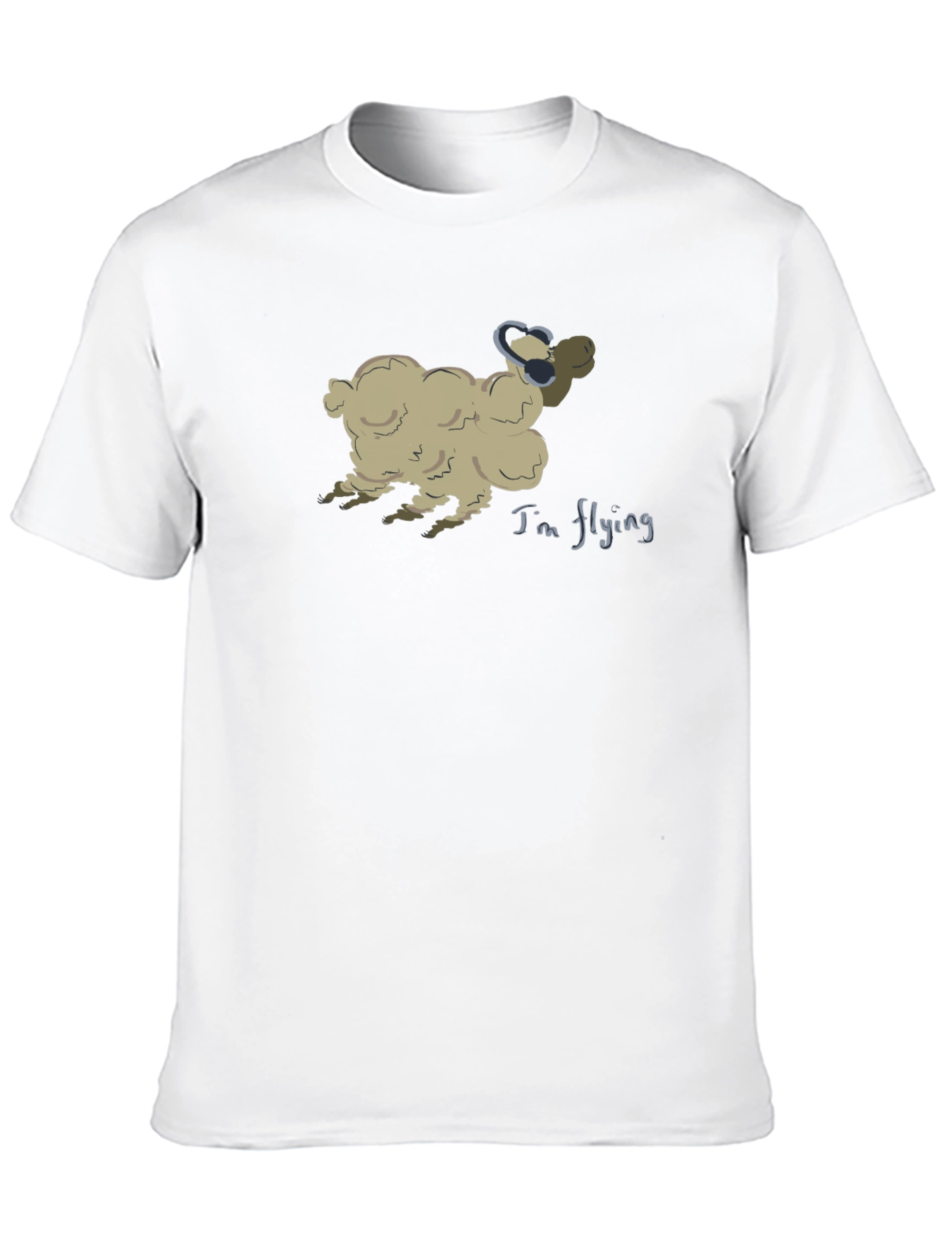 Flying Sheep T-Shirt - Soft Cotton Tee