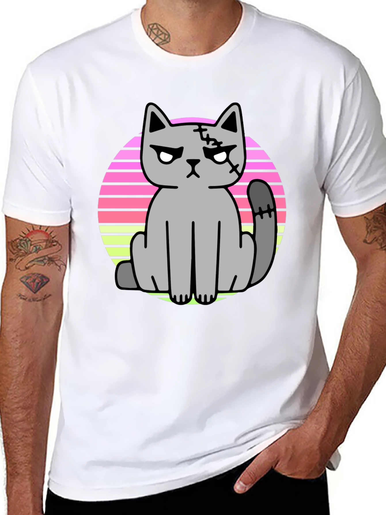 Grumpy Undead Cat T-Shirt