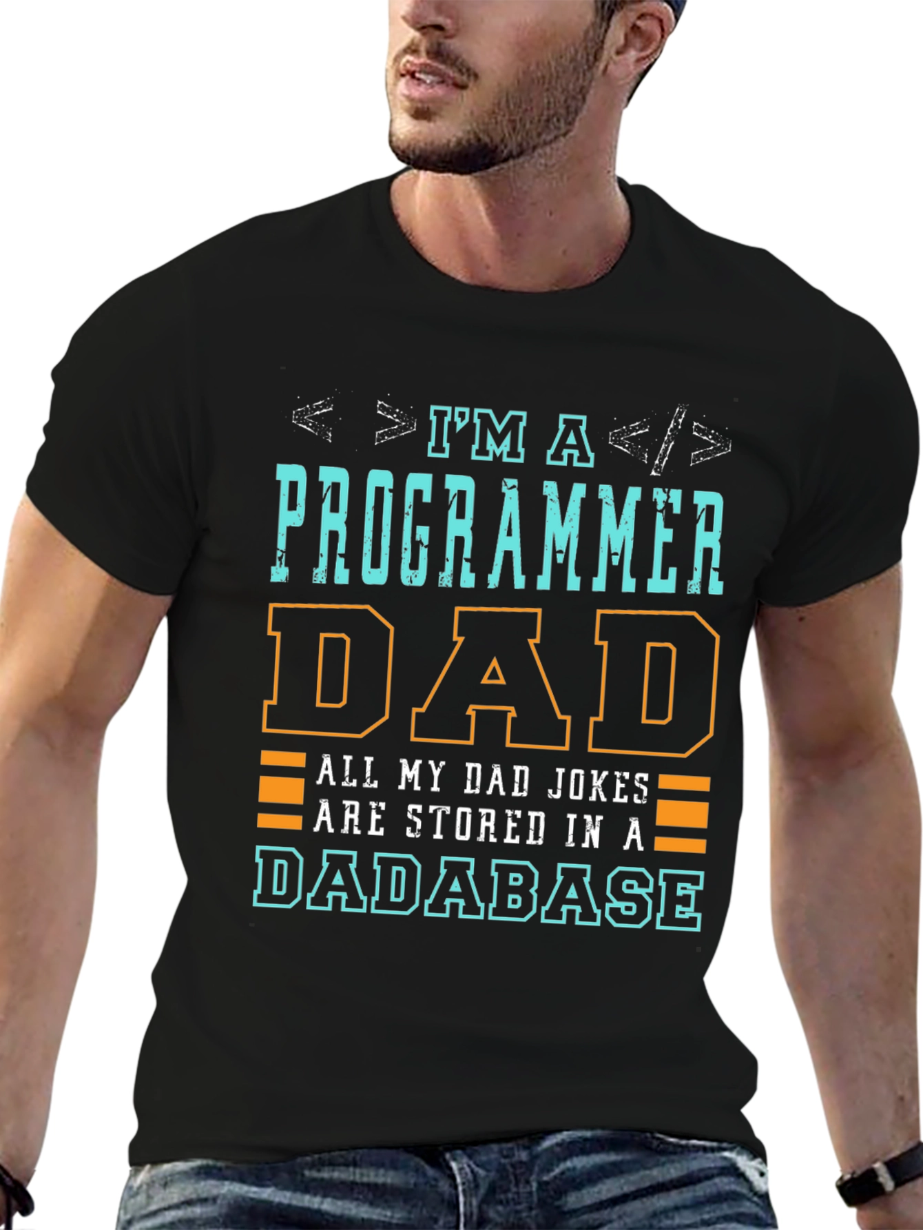 Programmer Dad T-Shirt - Dadabase Jokes Funny Coding Tee