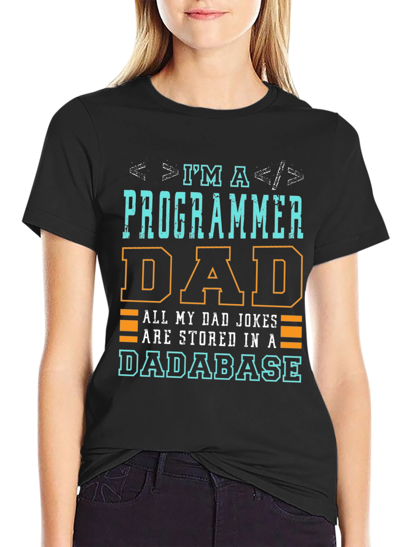 Programmer Dad T-Shirt - Dadabase Jokes Funny Coding Tee