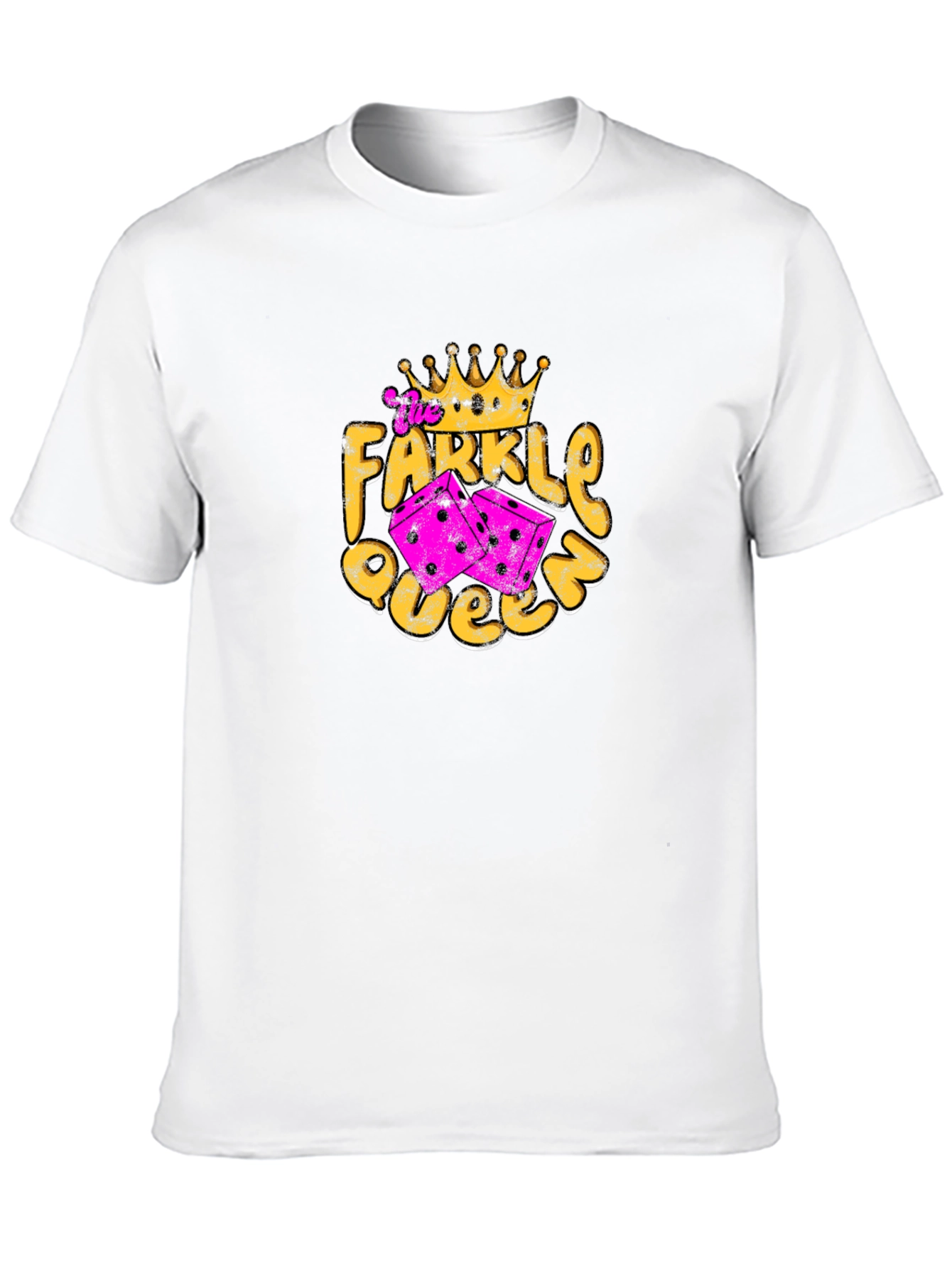 Farkle Queen T-Shirt - Fun Dice Game Tee