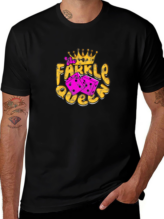 Farkle Queen T-Shirt - Fun Dice Game Tee