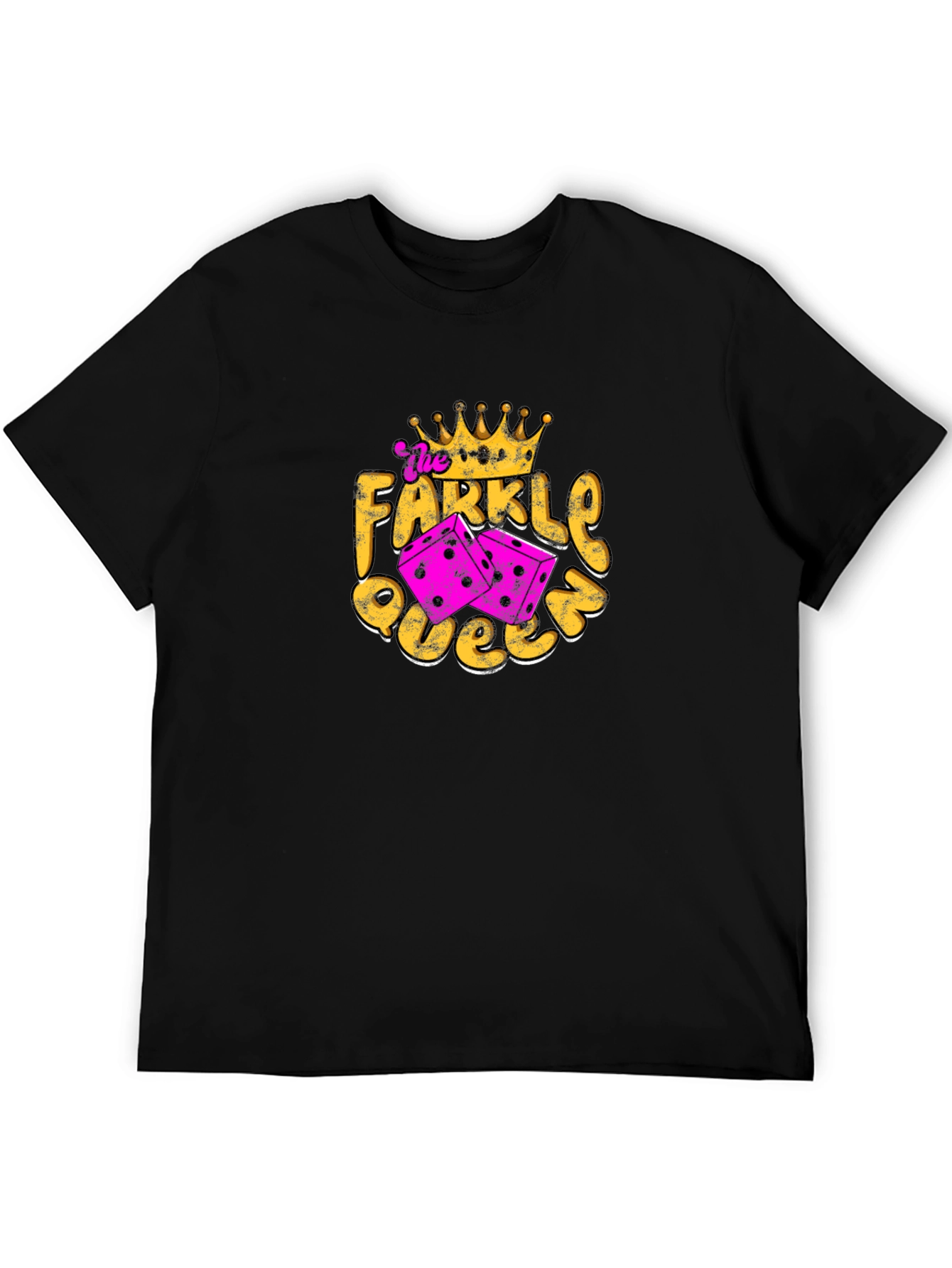 Farkle Queen T-Shirt - Fun Dice Game Tee