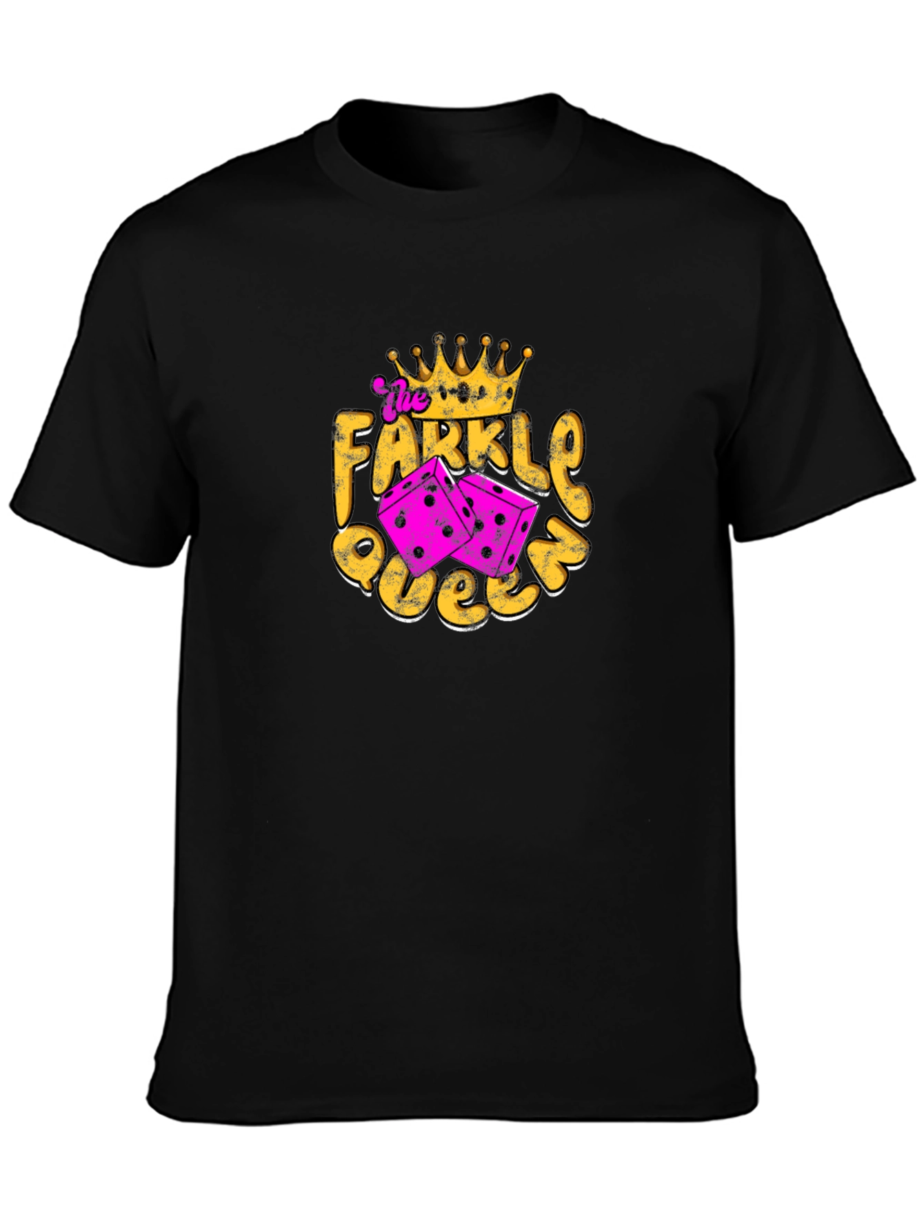 Farkle Queen T-Shirt - Fun Dice Game Tee