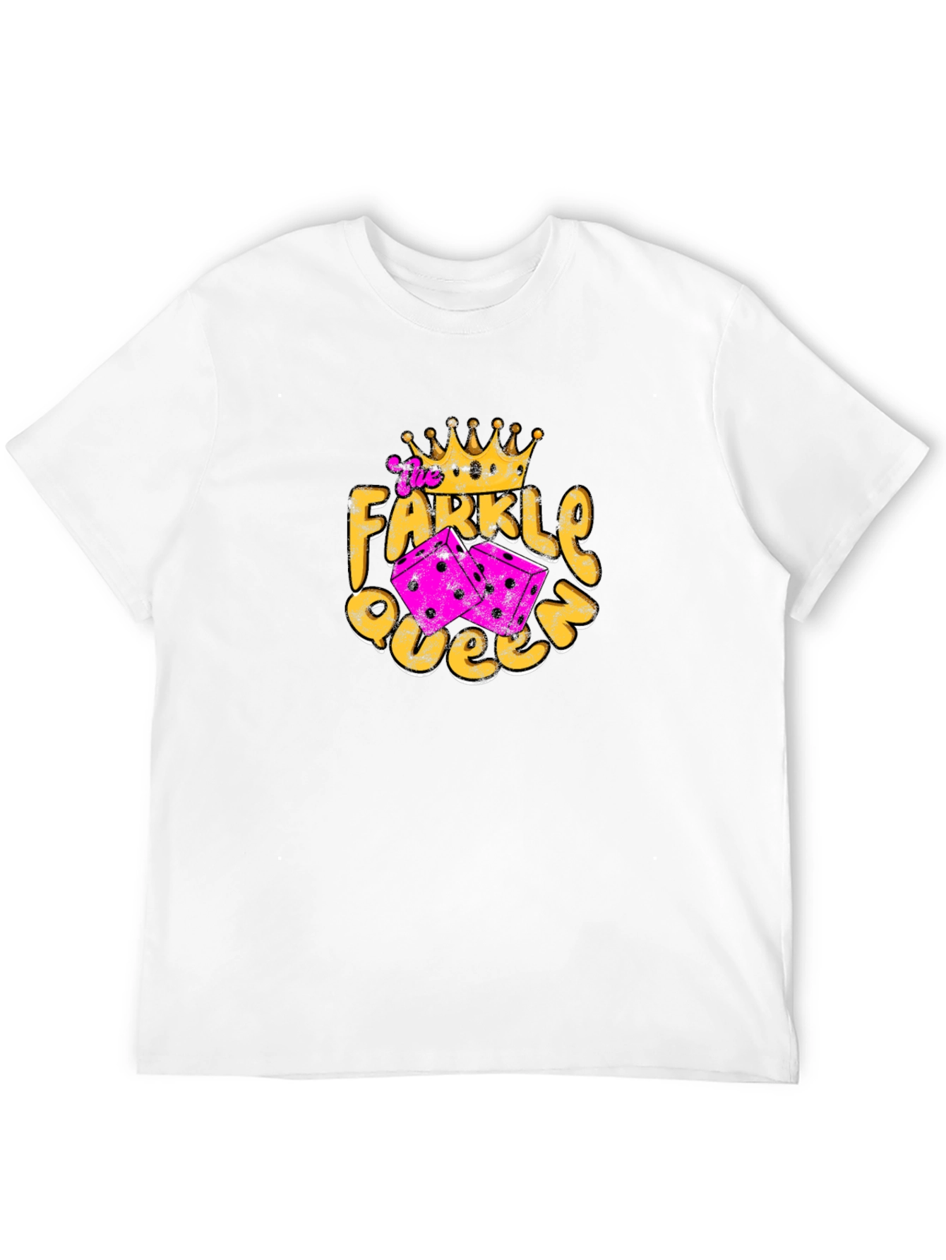Farkle Queen T-Shirt - Fun Dice Game Tee