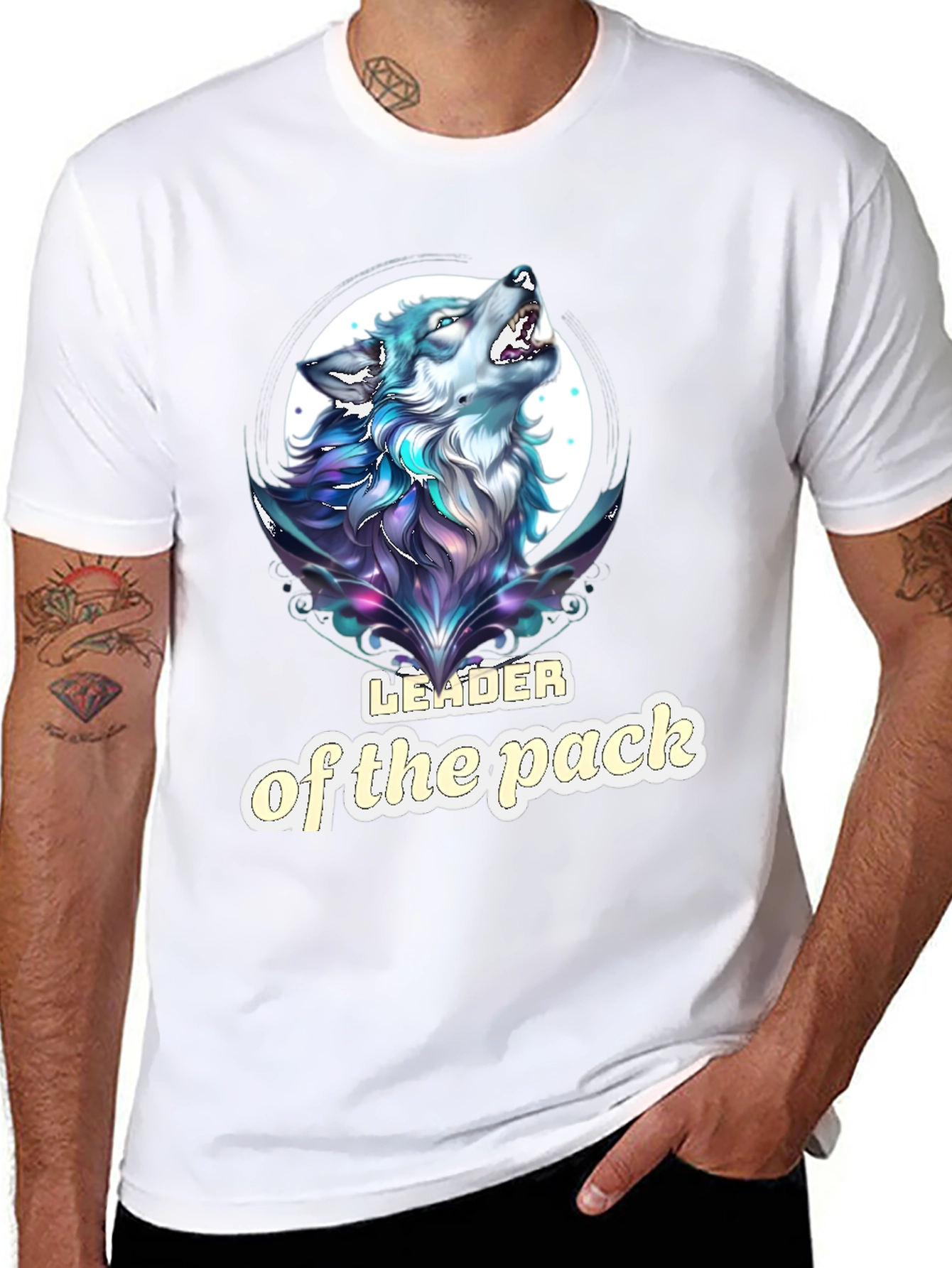 Leader of the Pack Wolf Graphic T-Shirt