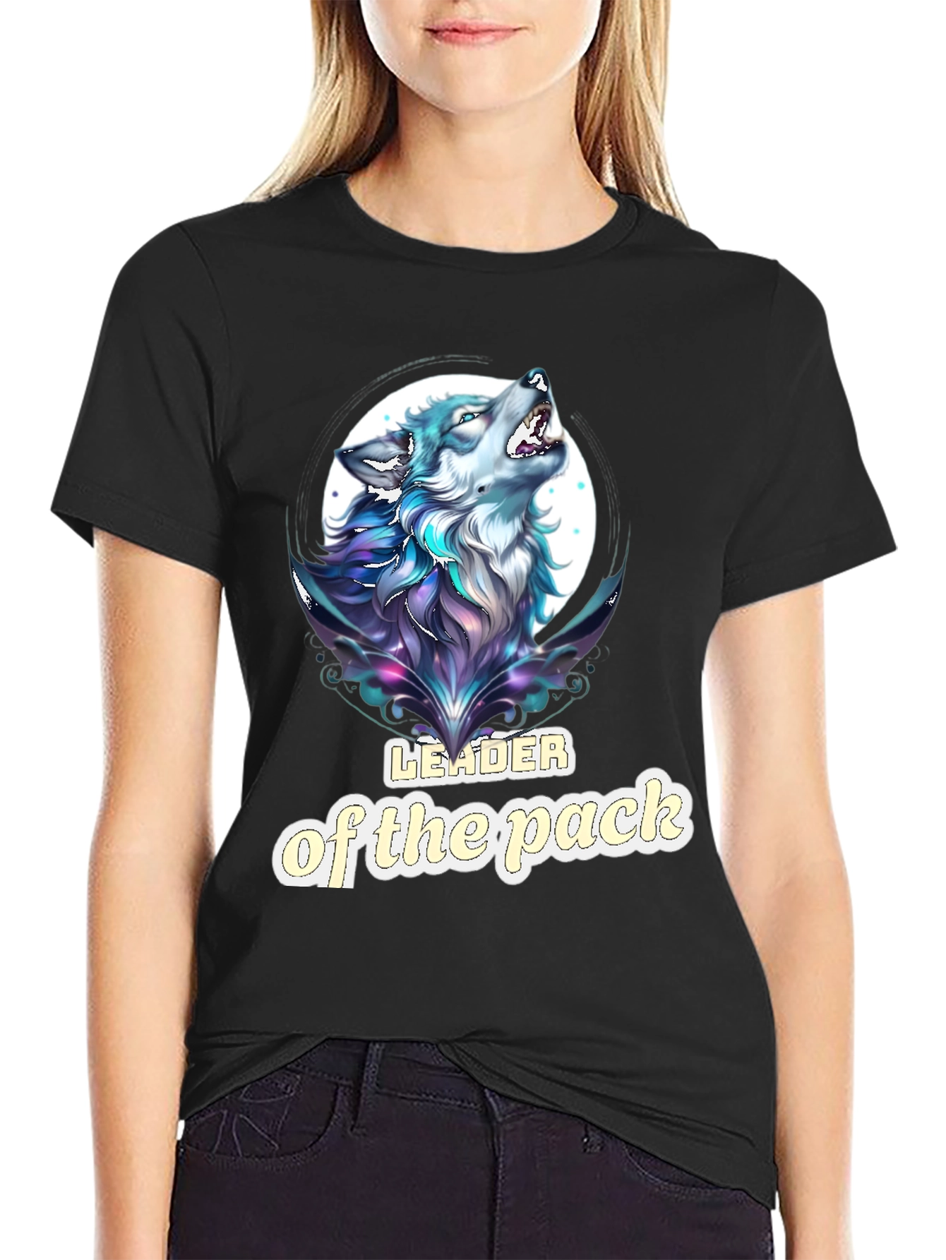 Leader of the Pack Wolf Graphic T-Shirt