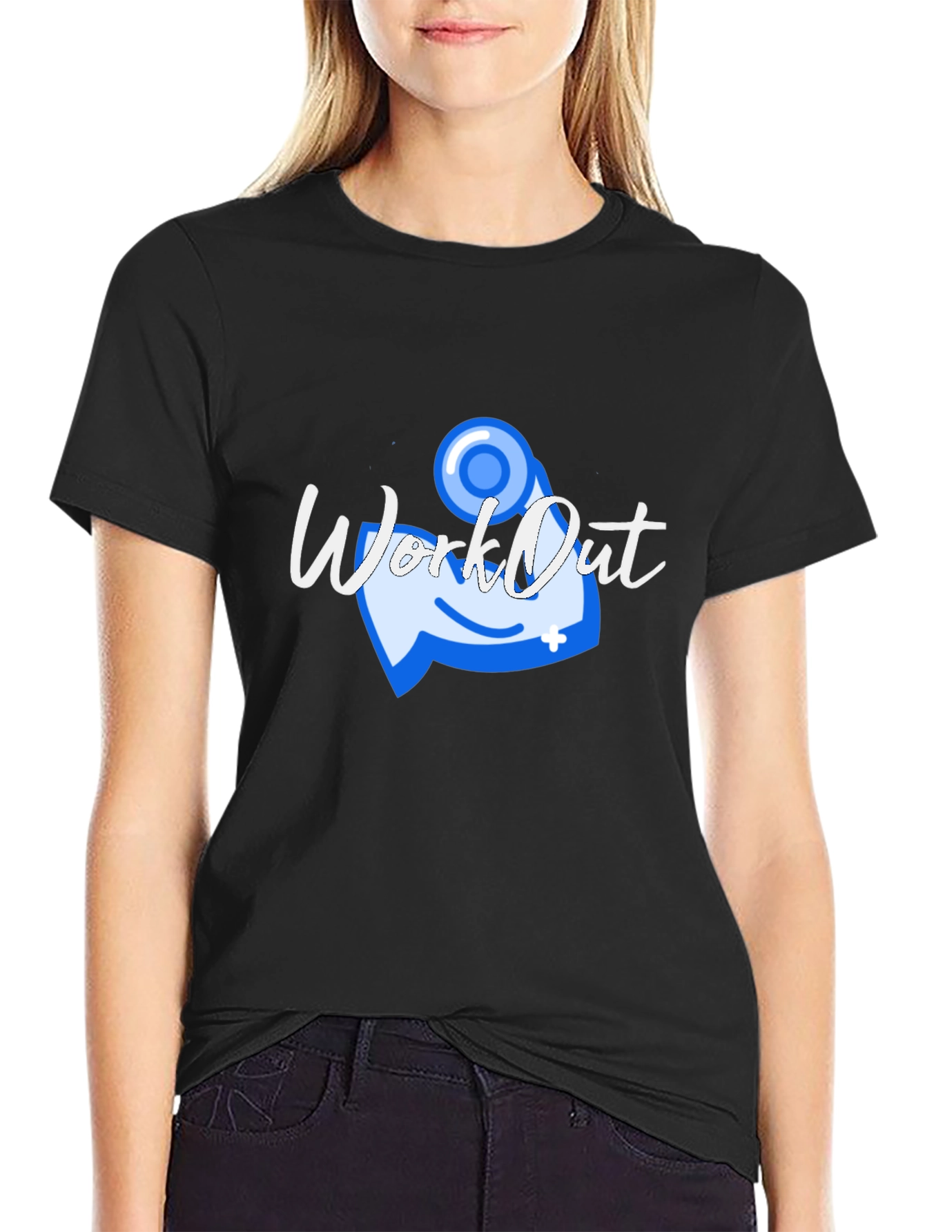 Workout Graphic T-Shirt - Black
