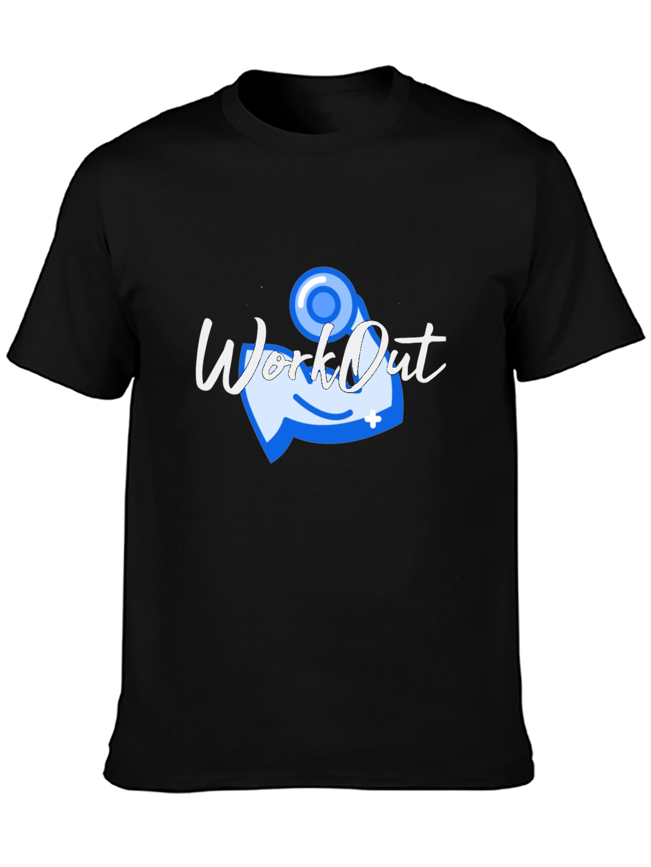 Workout Graphic T-Shirt - Black