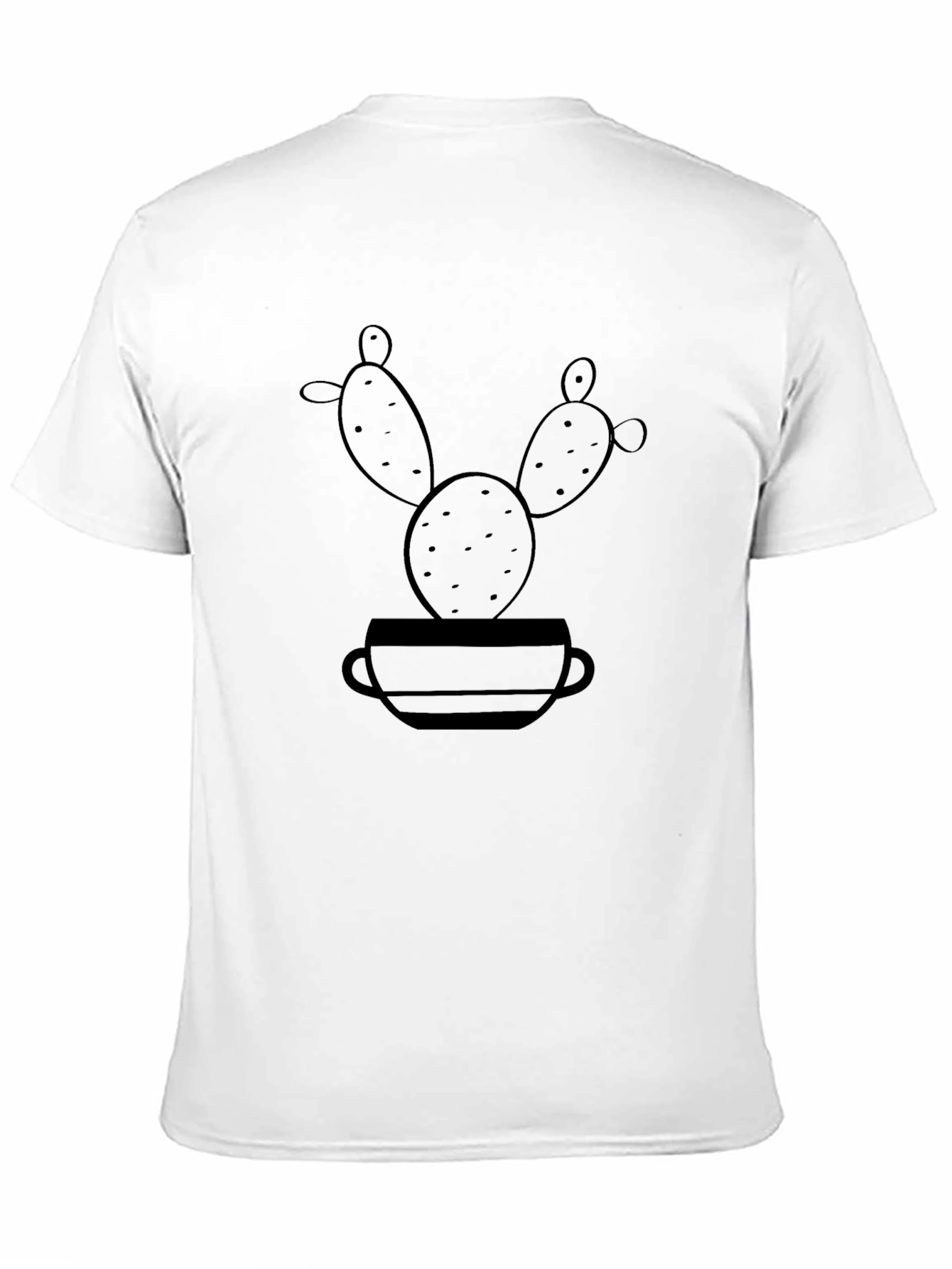 Cactus in Pot Graphic Tee - Unisex Casual Style