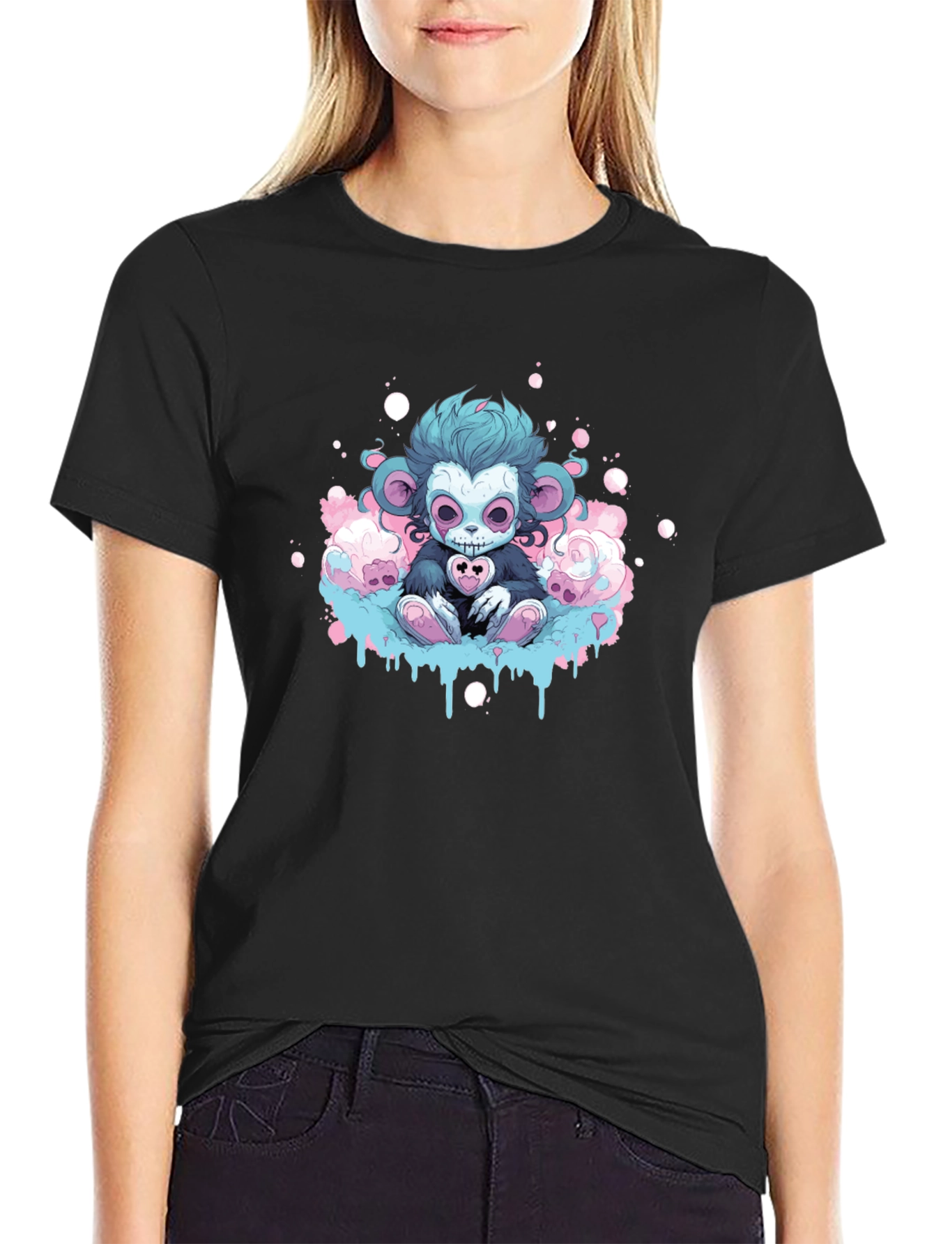 Creepy Cute Monkey Graphic Tee