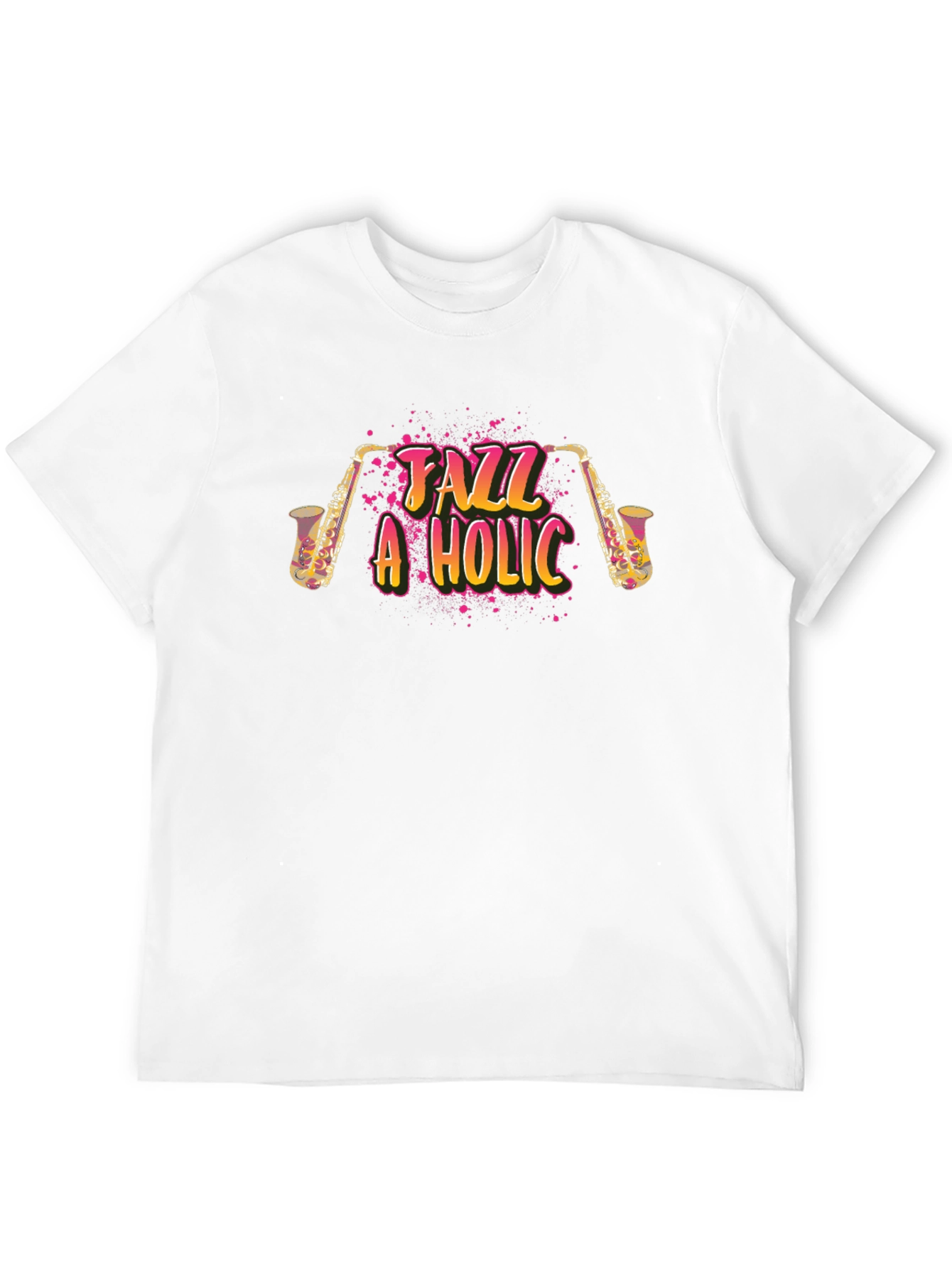 Jazz-A-Holic Black Graphic Tee