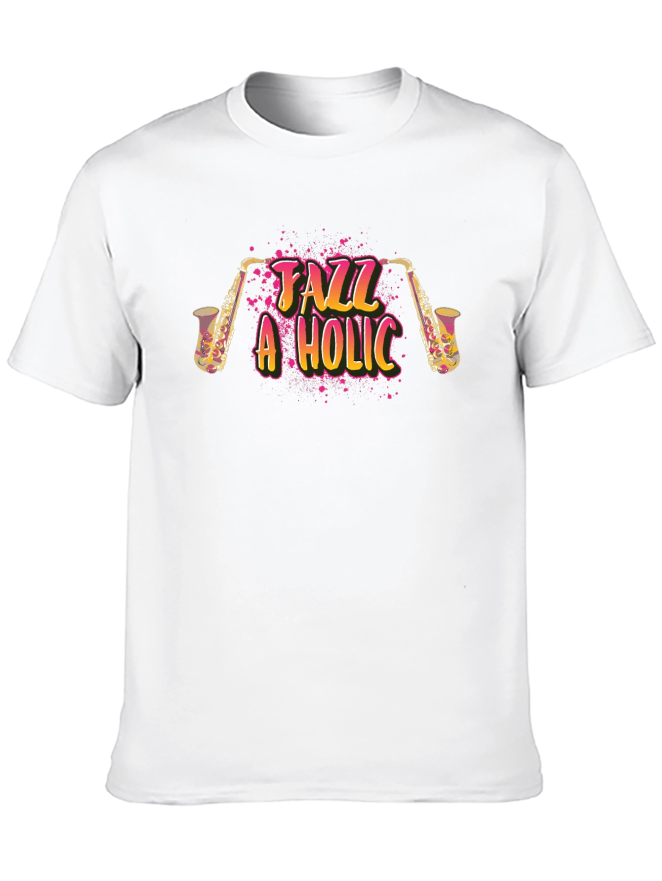 Jazz-A-Holic Black Graphic Tee
