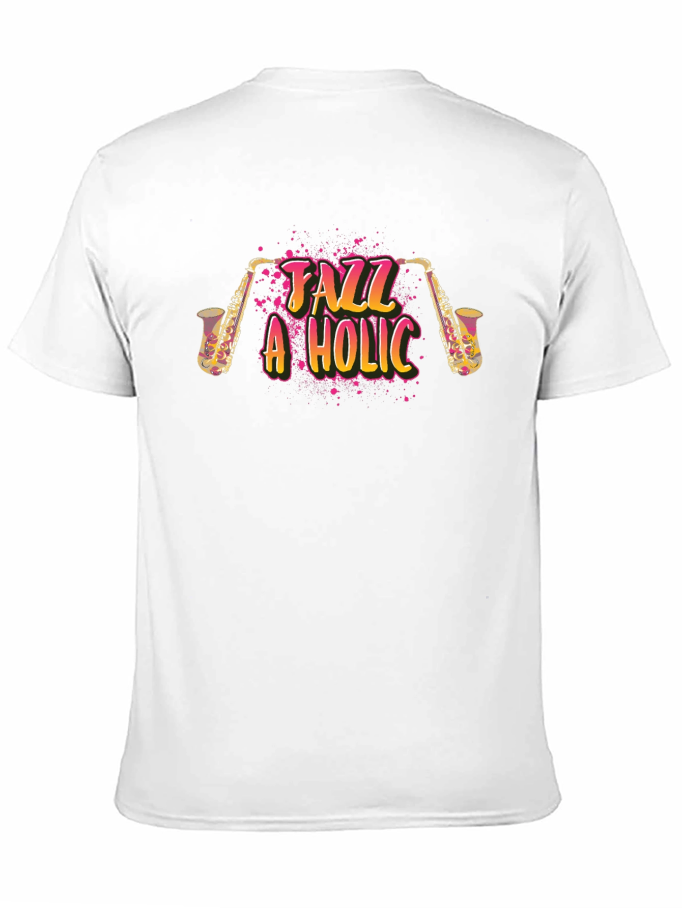 Jazz-A-Holic Black Graphic Tee
