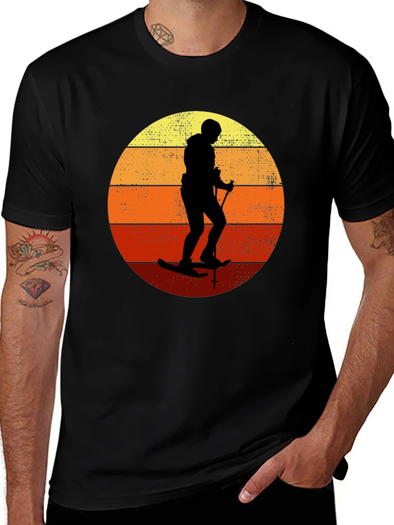 Retro Ski Silhouette T-Shirt