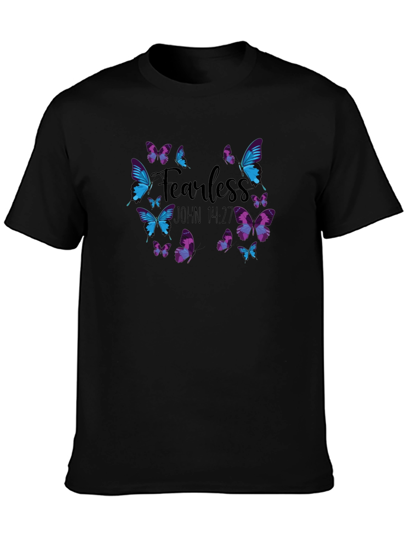 Fearless Butterfly Christian Graphic T-Shirt