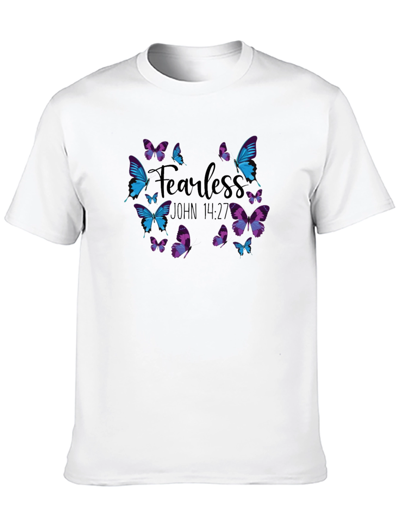 Fearless Butterfly Christian Graphic T-Shirt