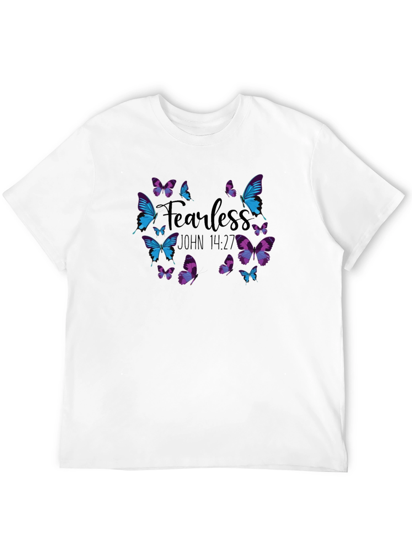Fearless Butterfly Christian Graphic T-Shirt