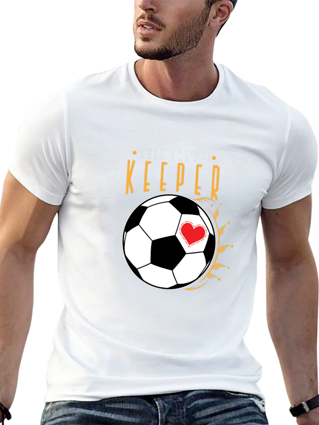 This Ones a Keeper Soccer Ball T-Shirt