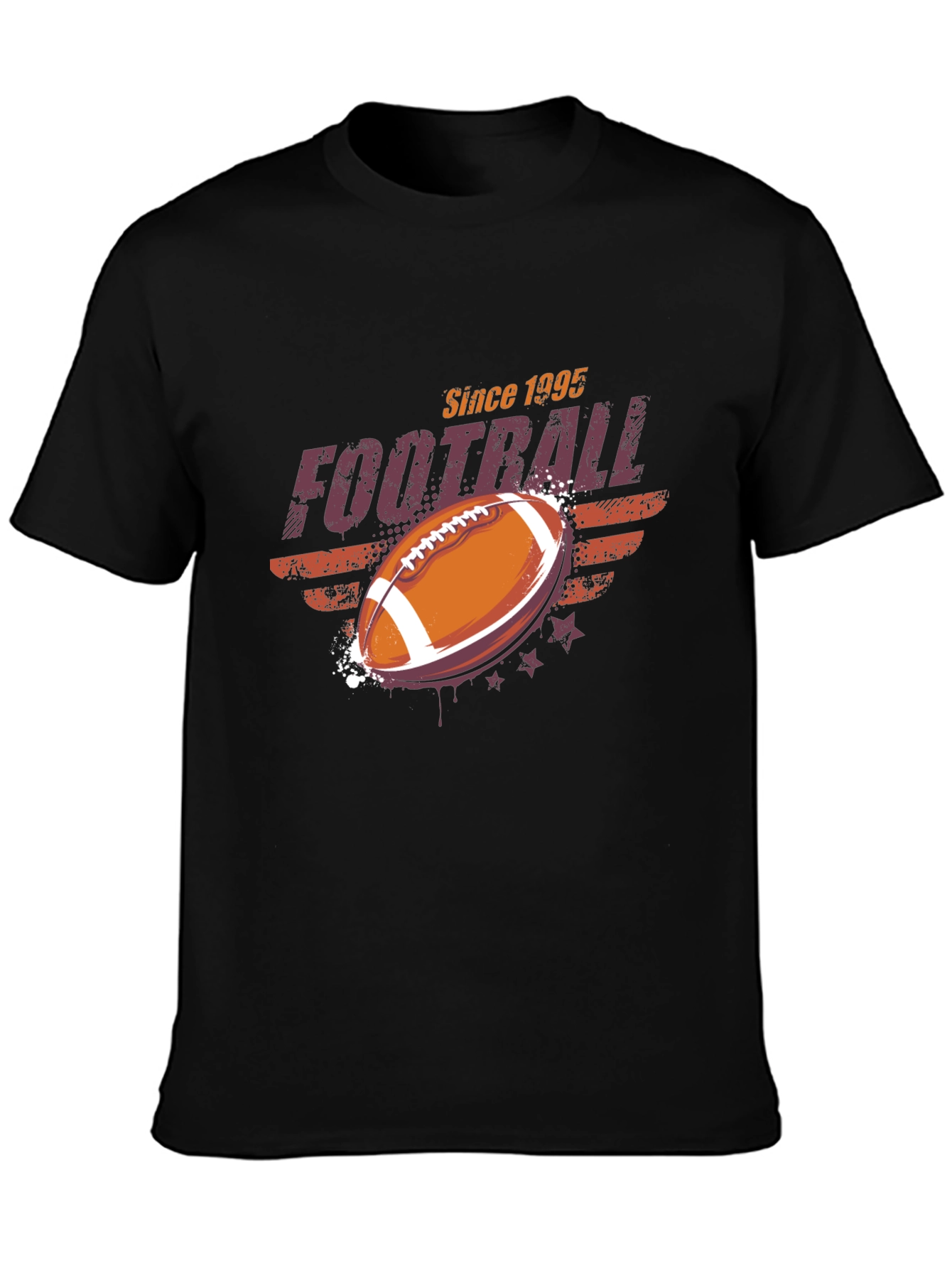 Football Since 1995 Black Graphic Tee