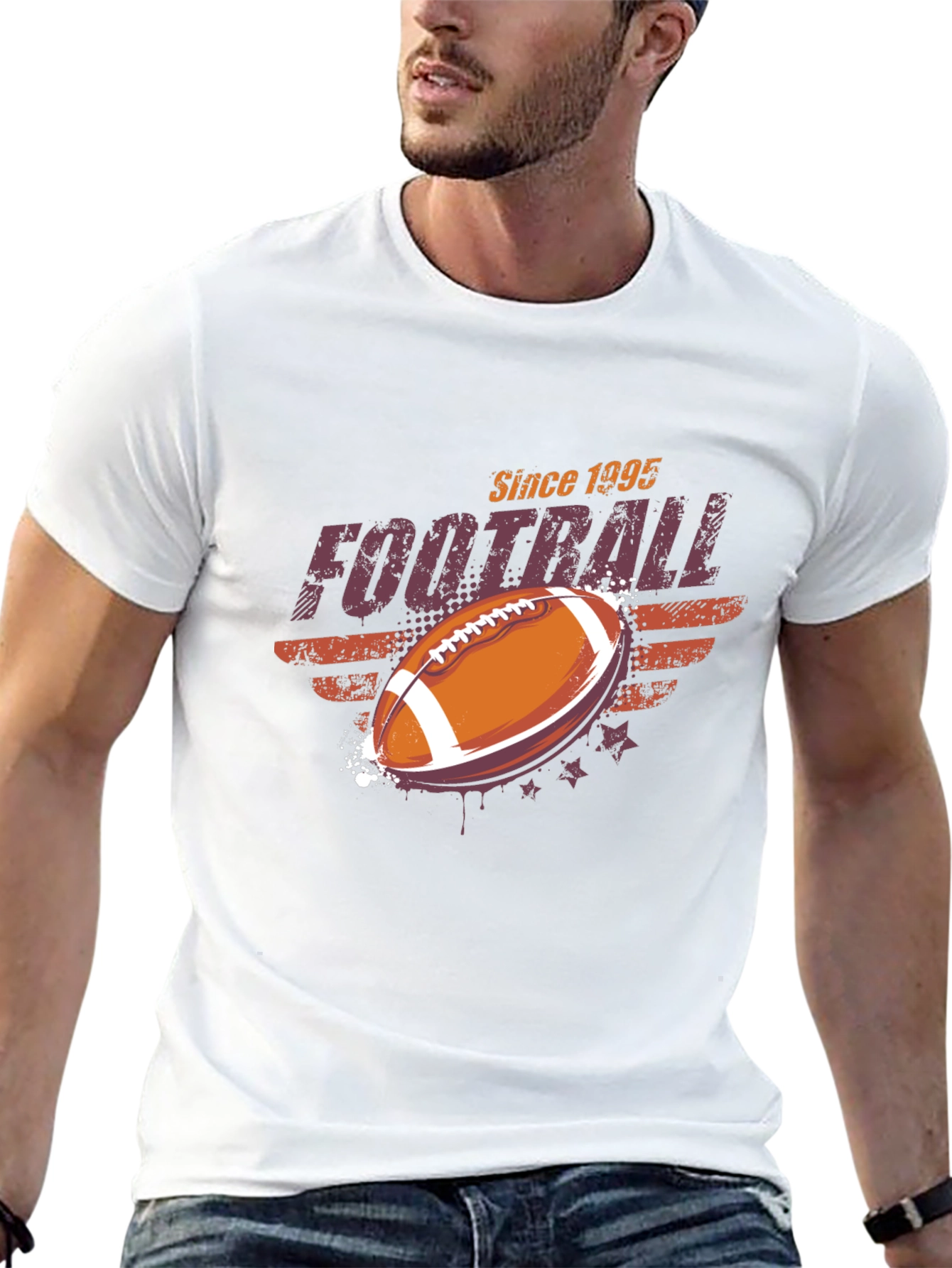 Football Since 1995 Black Graphic Tee