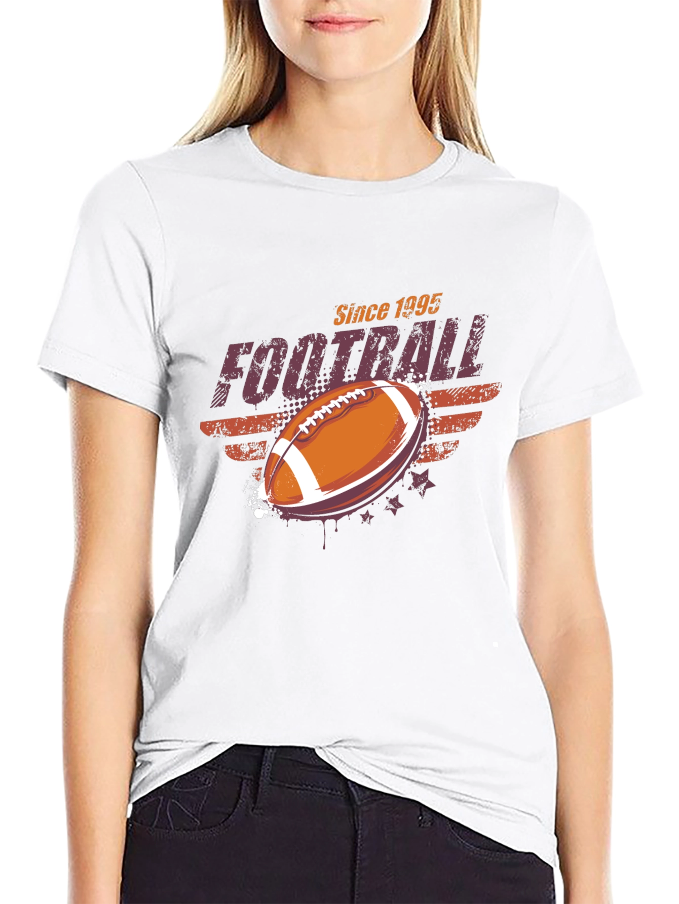 Football Since 1995 Black Graphic Tee