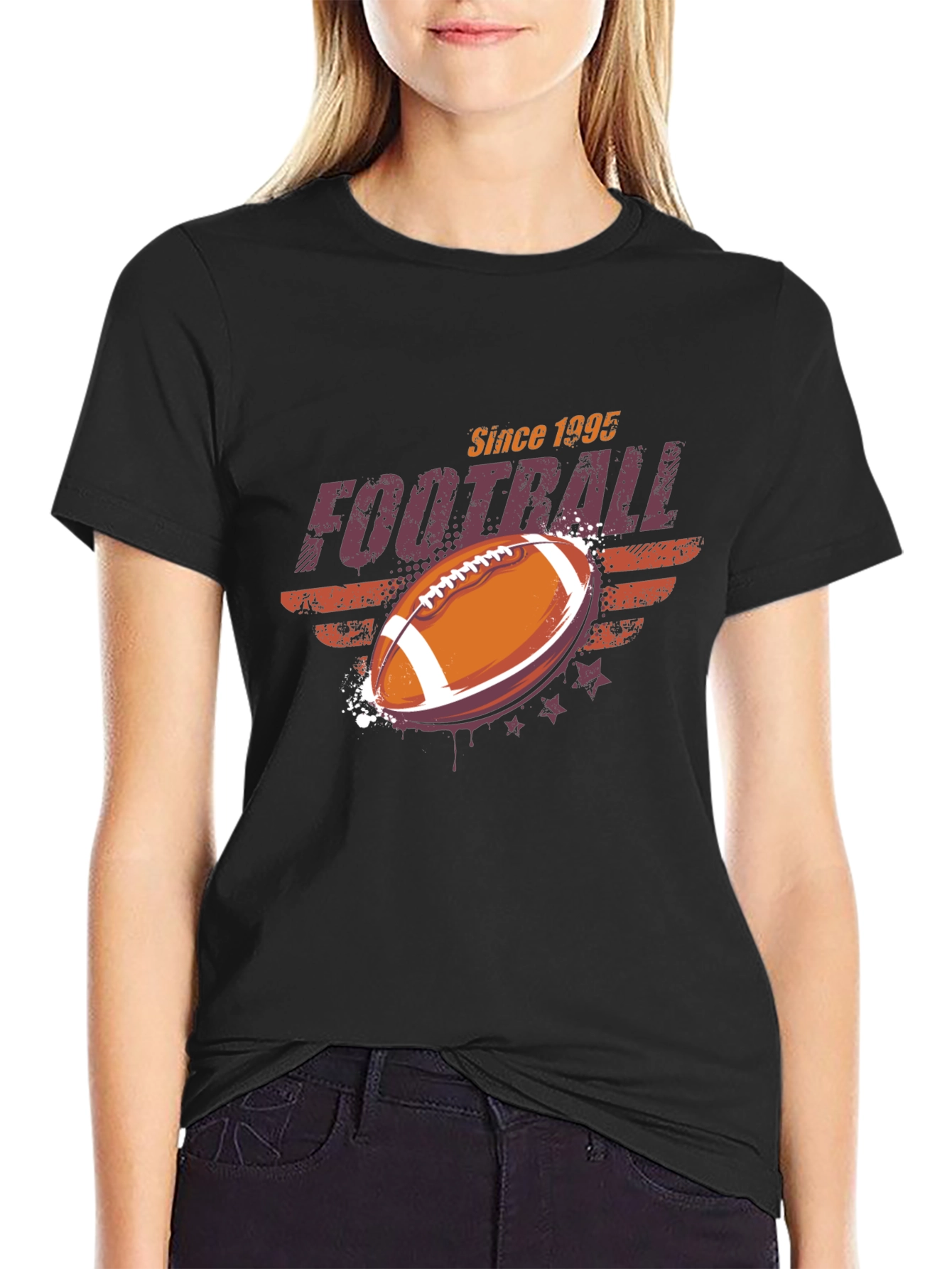 Football Since 1995 Black Graphic Tee