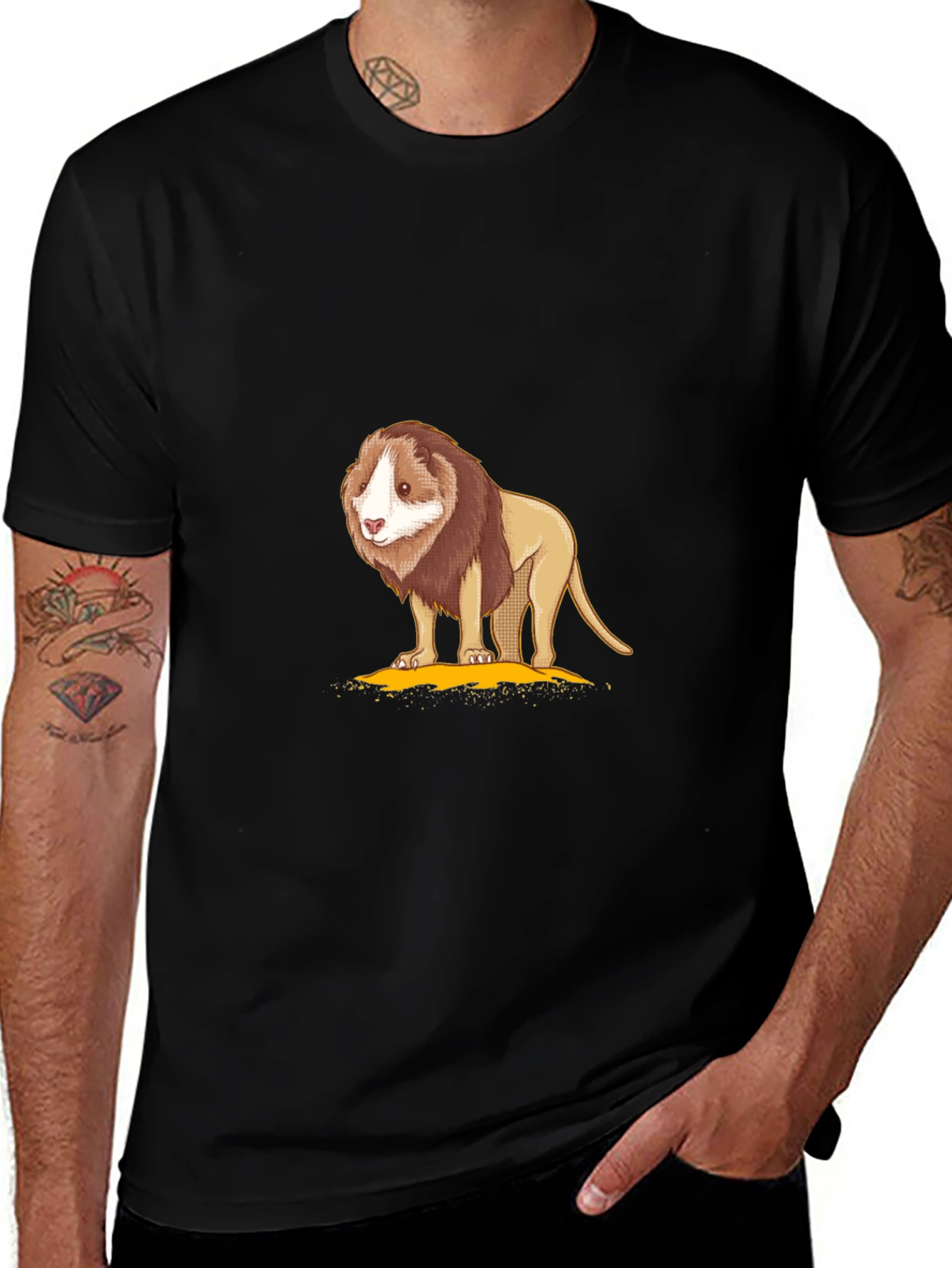 Lion Graphic T-Shirt - Soft Cotton Blend
