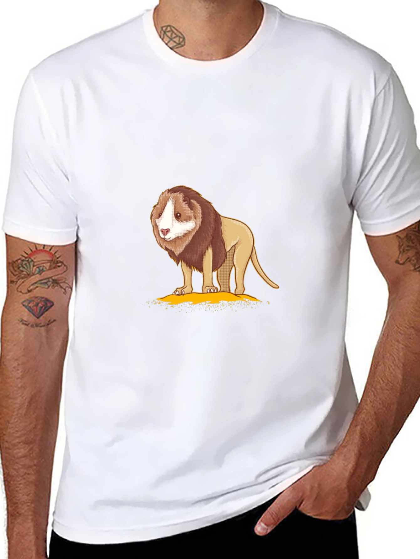 Lion Graphic T-Shirt - Soft Cotton Blend