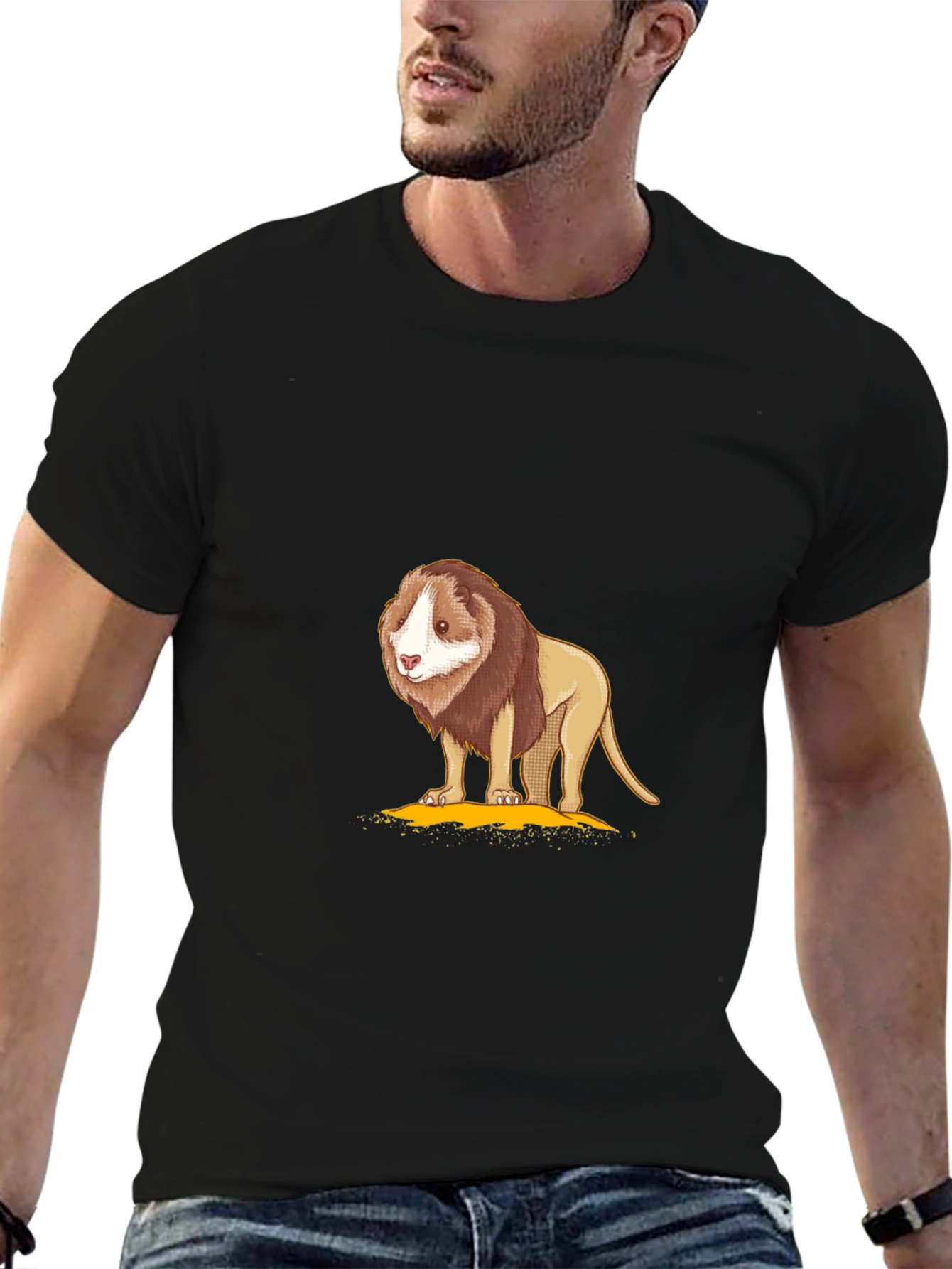 Lion Graphic T-Shirt - Soft Cotton Blend