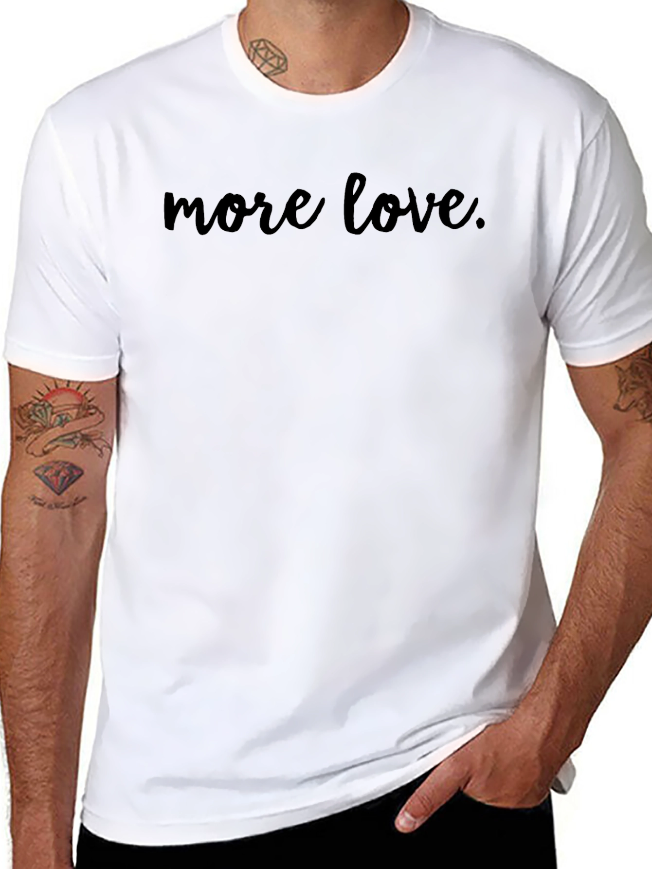 More Love Black T-Shirt
