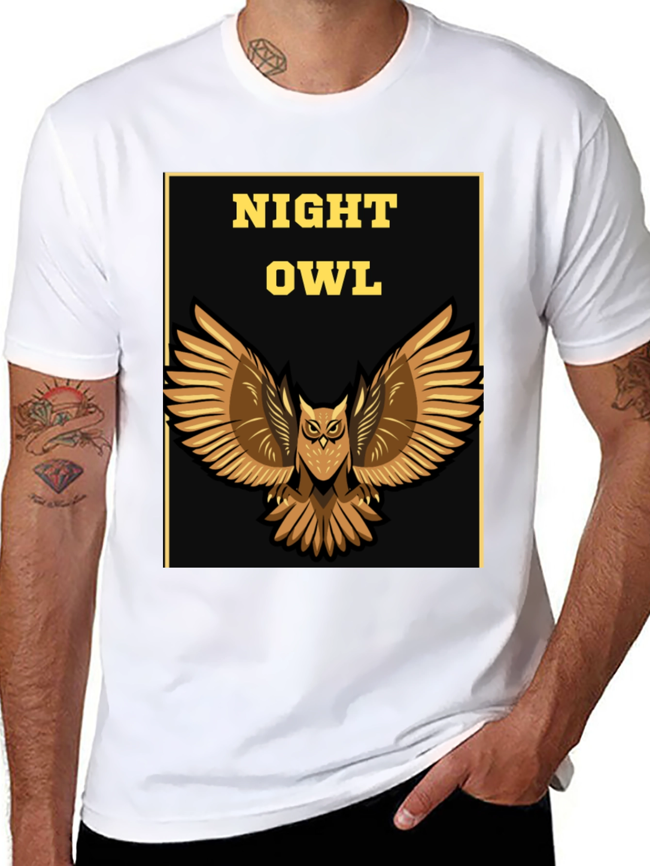 Night Owl Graphic Print Tee