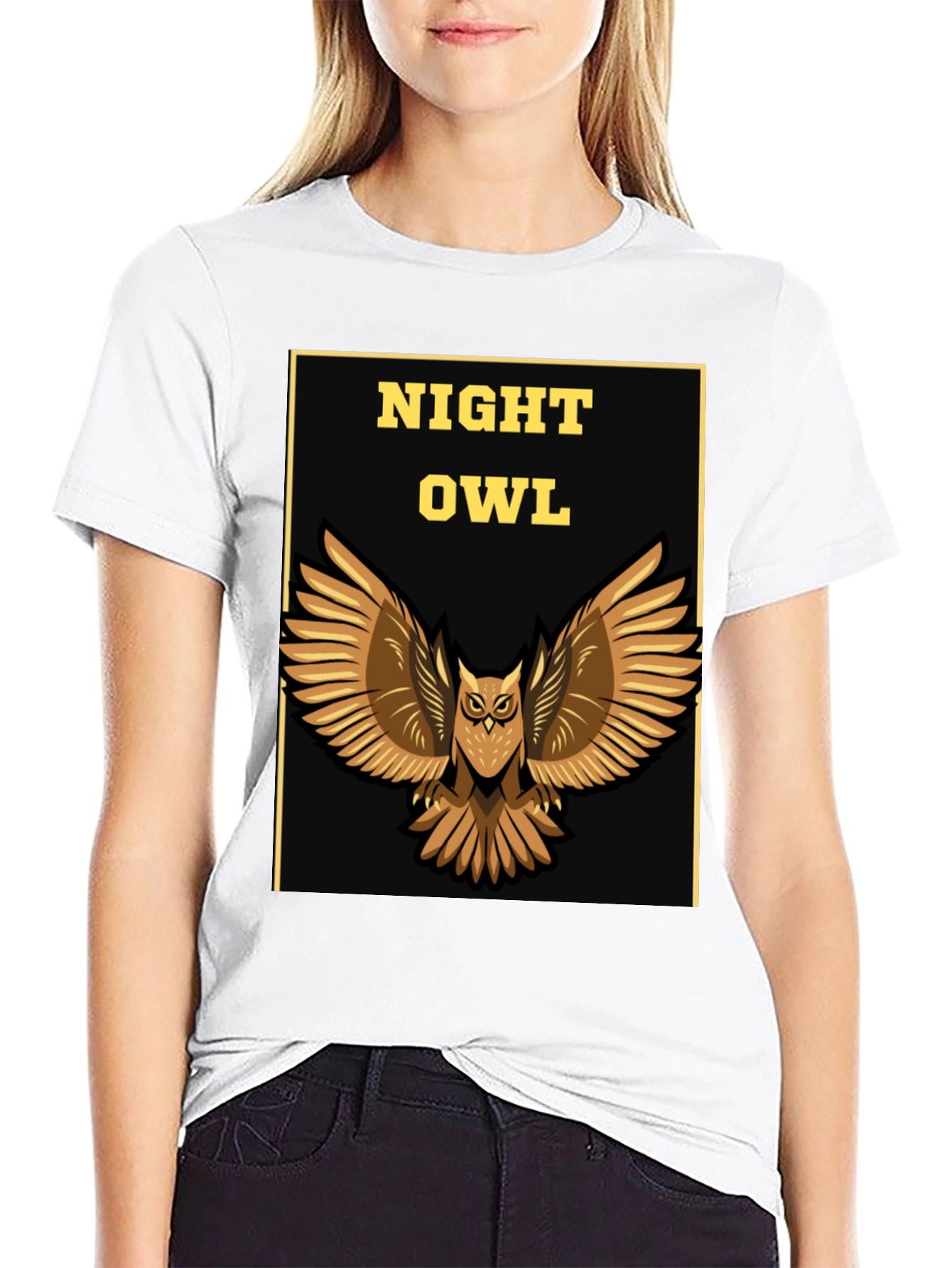 Night Owl Graphic Print Tee