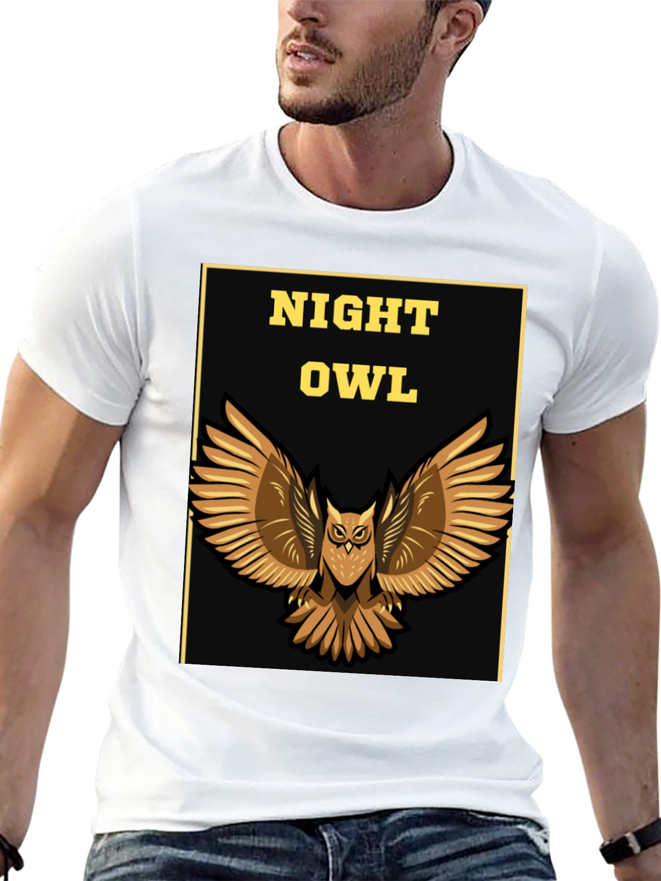 Night Owl Graphic Print Tee