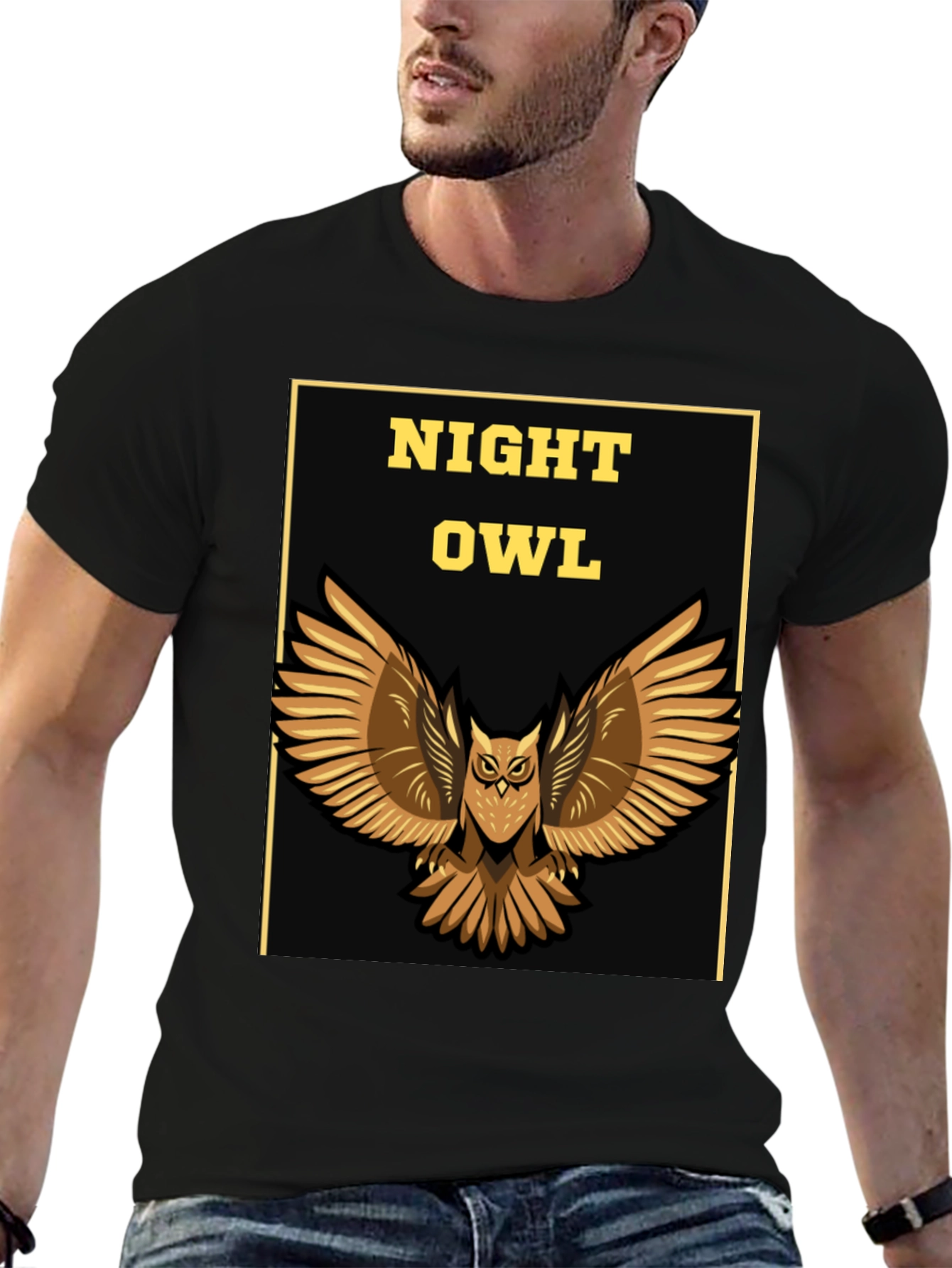 Night Owl Graphic Print Tee